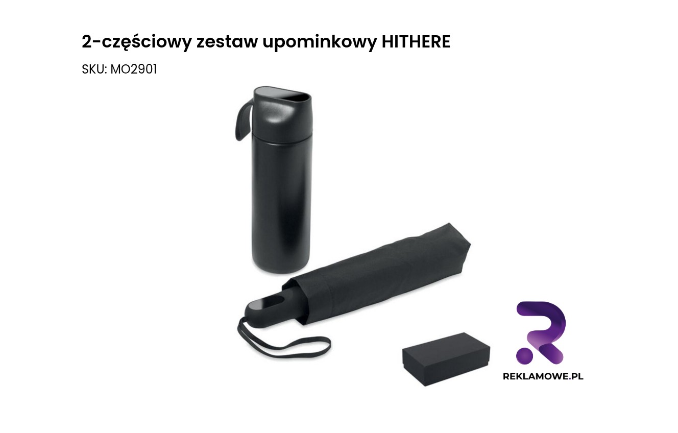 2-częściowy zestaw upominkowy HITHERE 2-częściowy zestaw upominkowy HITHERE - elegancki komplet prezentowy
