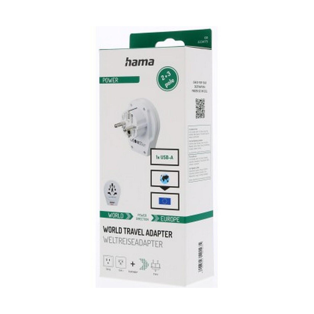 Adaptery podróżne z logo – adapter podróżny skross for hama usb VH049-02_POV01 Adapter podróżny Skross for Hama USB VH049-02_POV01