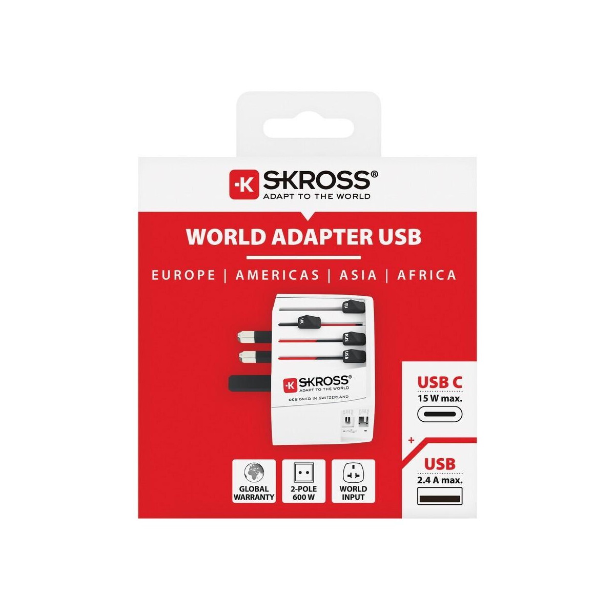 Adaptery podróżne z logo – adapter podróżny skross muv 2 VSK12-02_RB1.302962__P_501 Adapter podróżny SKROSS MUV 2 VSK12-02_RB1.302962__P_501