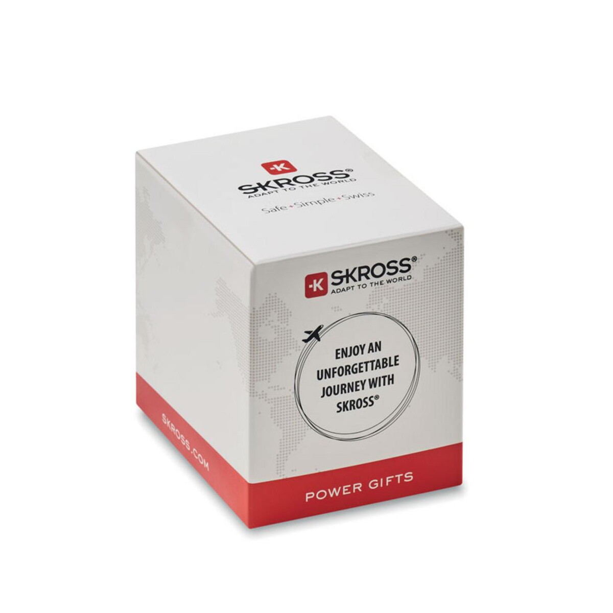 Adaptery podróżne z logo – adapter z usb world to europe world to europe mo6881-06-side Adapter z USB World to Europe WORLD TO EUROPE mo6881-06-side