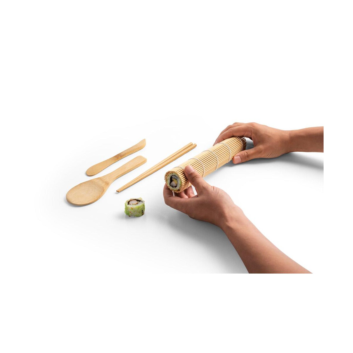 Akcesoria do kuchni z logo – morimoto. bambusowy zestaw do sushi 94314_160-d MORIMOTO. Bambusowy zestaw do sushi 94314_160-d