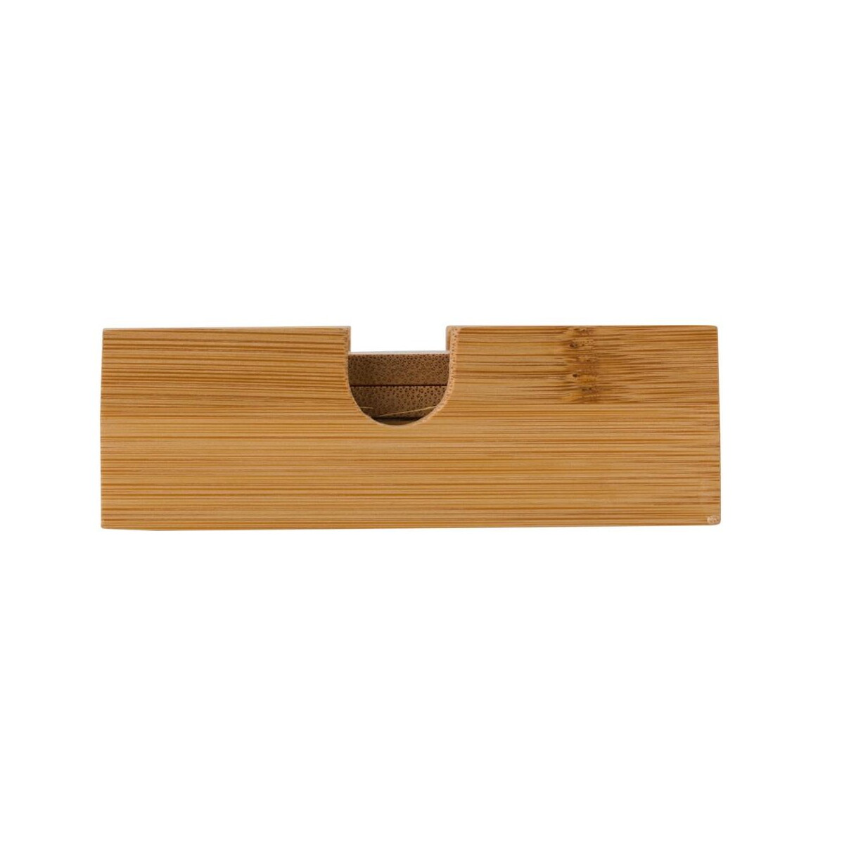 Akcesoria do kuchni z logo – zestaw bambusowych podkładek pod kubek, 4 szt. V8871-17_AAB01 Zestaw bambusowych podkładek pod kubek, 4 szt. V8871-17_AAB01
