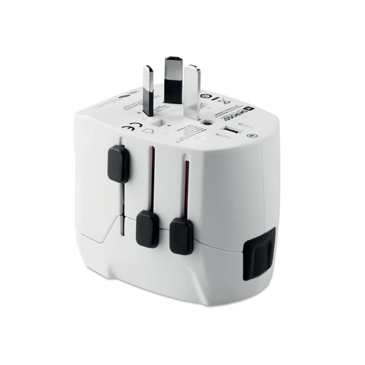 2x USB. 3-gniazda hub PRO LIGHT USB mo9322-06