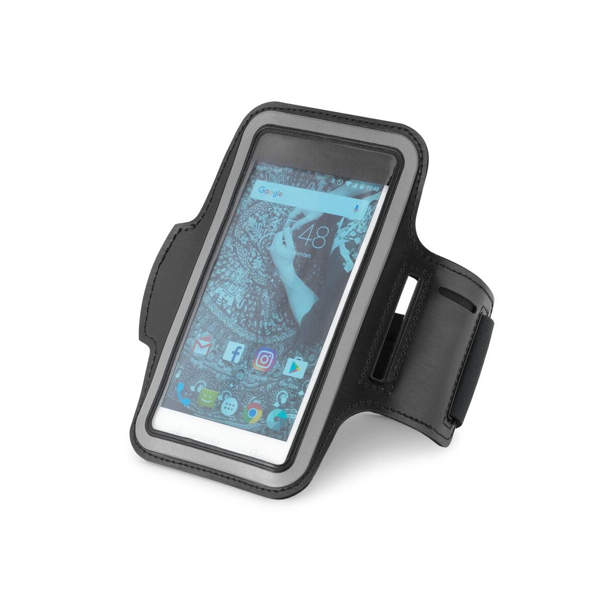 Akcesoria do smartfonów z logo – confor. opaska z pu z miękką obudową na smartfon 6.5″ 97207_103 CONFOR. Opaska z PU z miękką obudową na smartfon 6.5