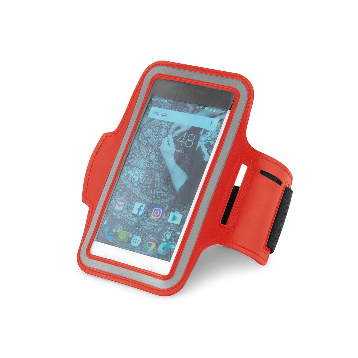 Akcesoria do smartfonów z logo – confor. opaska z pu z miękką obudową na smartfon 6.5″ 97207_105 CONFOR. Opaska z PU z miękką obudową na smartfon 6.5