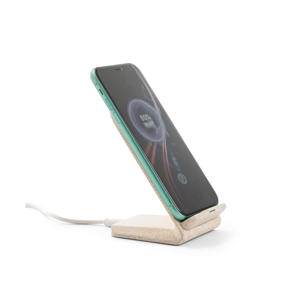 Akcesoria do smartfonów z logo – englert. uchwyt na smartfon z szybką ładowarką bezprzewodową 10 w wykonany w abs pochodzącego z recyklingu (100% rabs) i włókna ze słomy pszenicy 97932_160-c ENGLERT. Uchwyt na smartfon z szybką ładowarką bezprzewodową 10 W wykonany w ABS pochodzącego z recyklingu (100% rABS) i włókna ze słomy pszenicy 97932_160-c