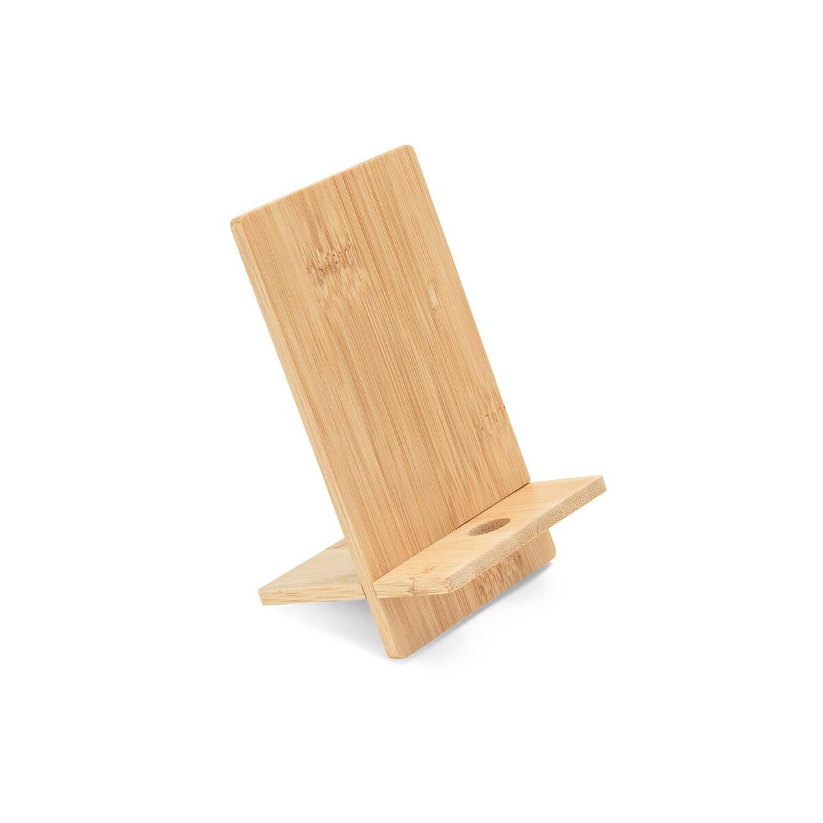 Akcesoria do smartfonów z logo – galen. bambusowy uchwyt na telefon komórkowy, rozkładany na dwie części 93639_160 GALEN. Bambusowy uchwyt na telefon komórkowy, rozkładany na dwie części 93639_160