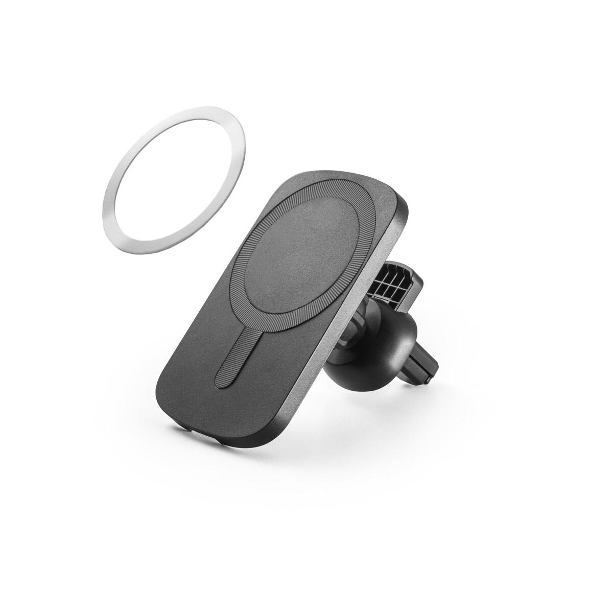 Akcesoria do smartfonów z logo – koch. samochodowy uchwyt na smartfon z bezprzewodową ładowarką magnetyczną 15w ze abs pochodzącego z recyklingu (100% rabs) 97168_103-d KOCH. Samochodowy uchwyt na smartfon z bezprzewodową ładowarką magnetyczną 15W ze ABS pochodzącego z recyklingu (100% rABS) 97168_103-d