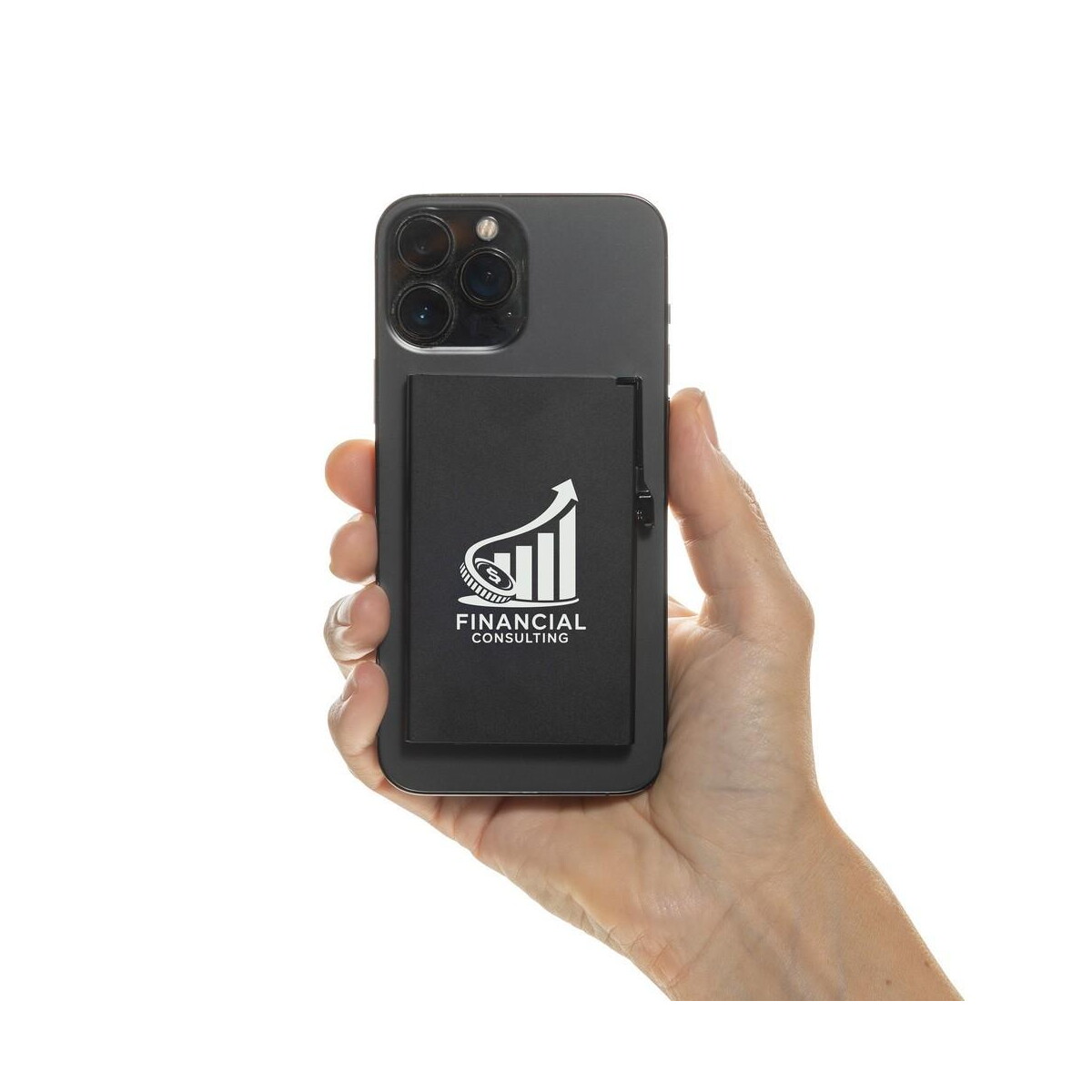 Akcesoria do smartfonów z logo – magnetyczne etui na kartę kredytową, ochrona rfid P820.9501__D_100 Magnetyczne etui na kartę kredytową, ochrona RFID P820.9501__D_100