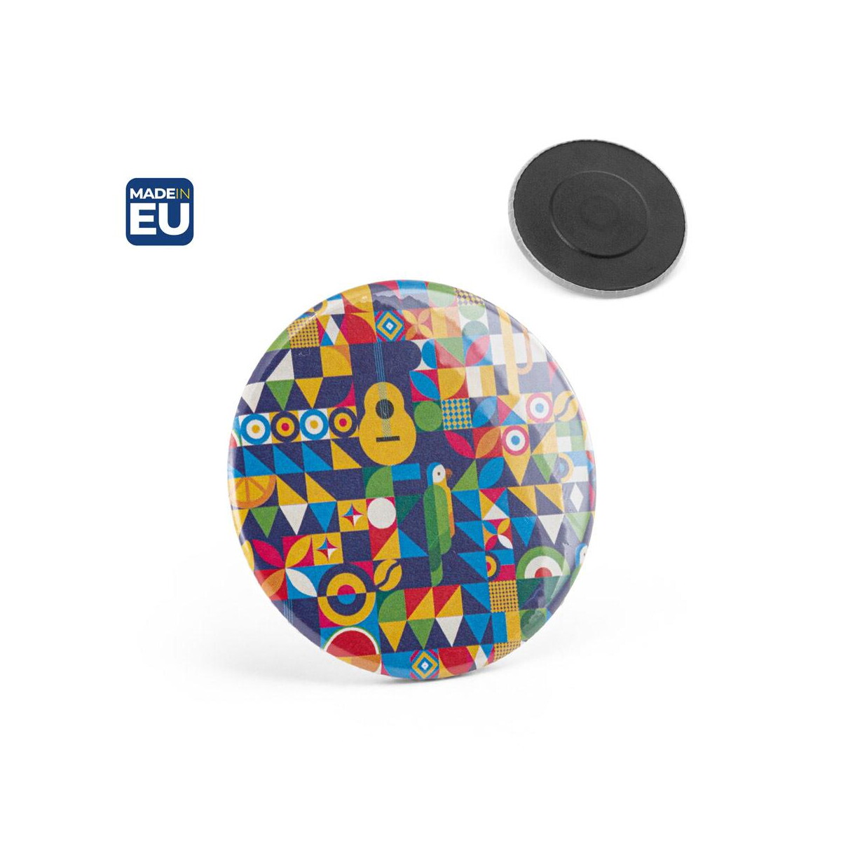 Button P'IN 10. Button P'IN 10. Okrągły magnes 73130_set