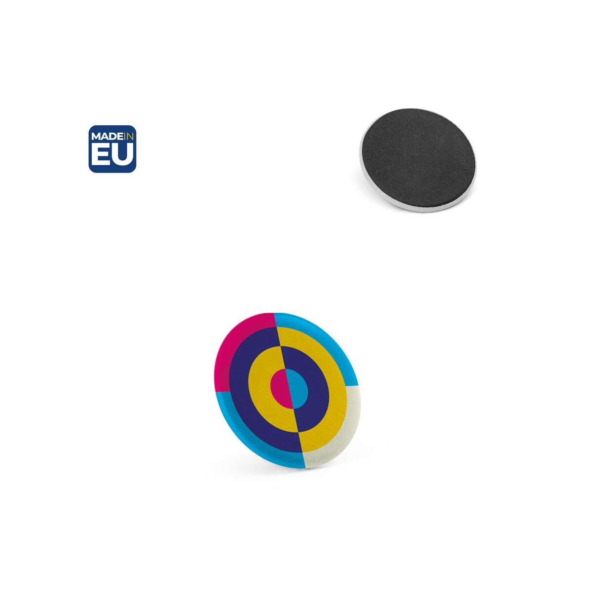 Button P'IN 2. Button P'IN 2. Okrągły magnes 73121_set