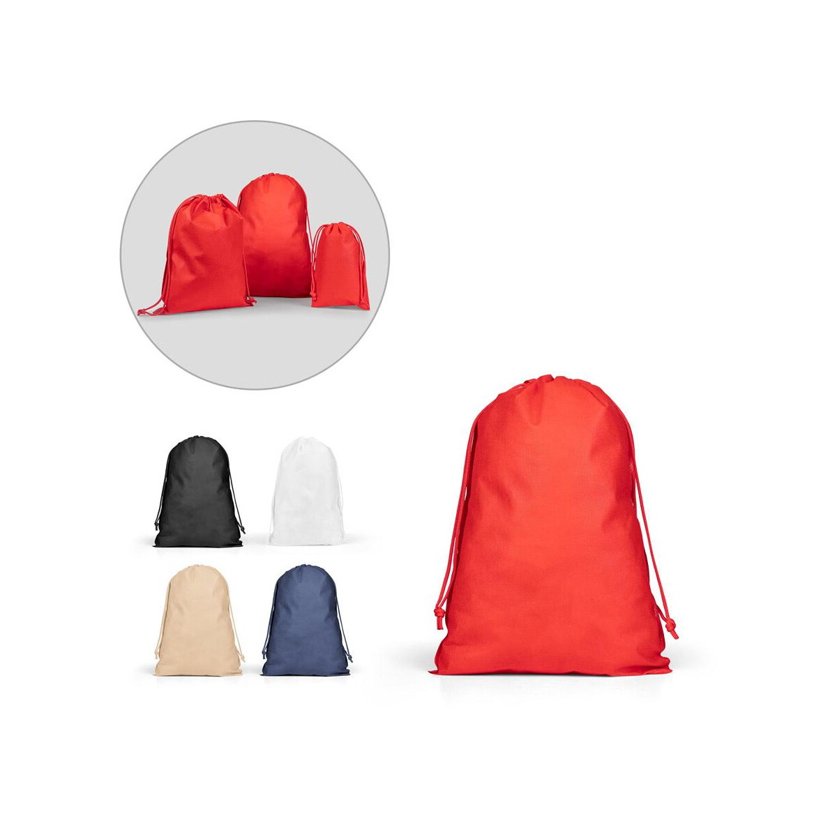 GIFT BAG L. Duża torba z włókniny zgrzewana termicznie (60 g/m²) 92583_set