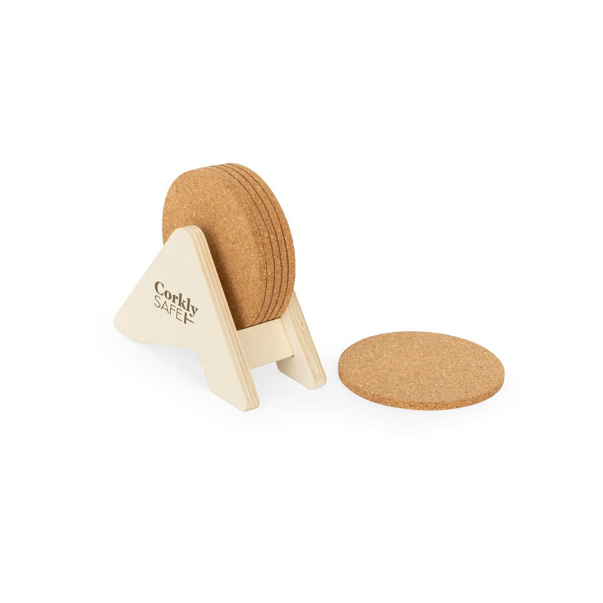 Artykuły do domu z logo – plycork. stojak ze sklejki z 6 korkowymi podstawkami 94368_160-a-logo PLYCORK. Stojak ze sklejki z 6 korkowymi podstawkami 94368_160-a-logo