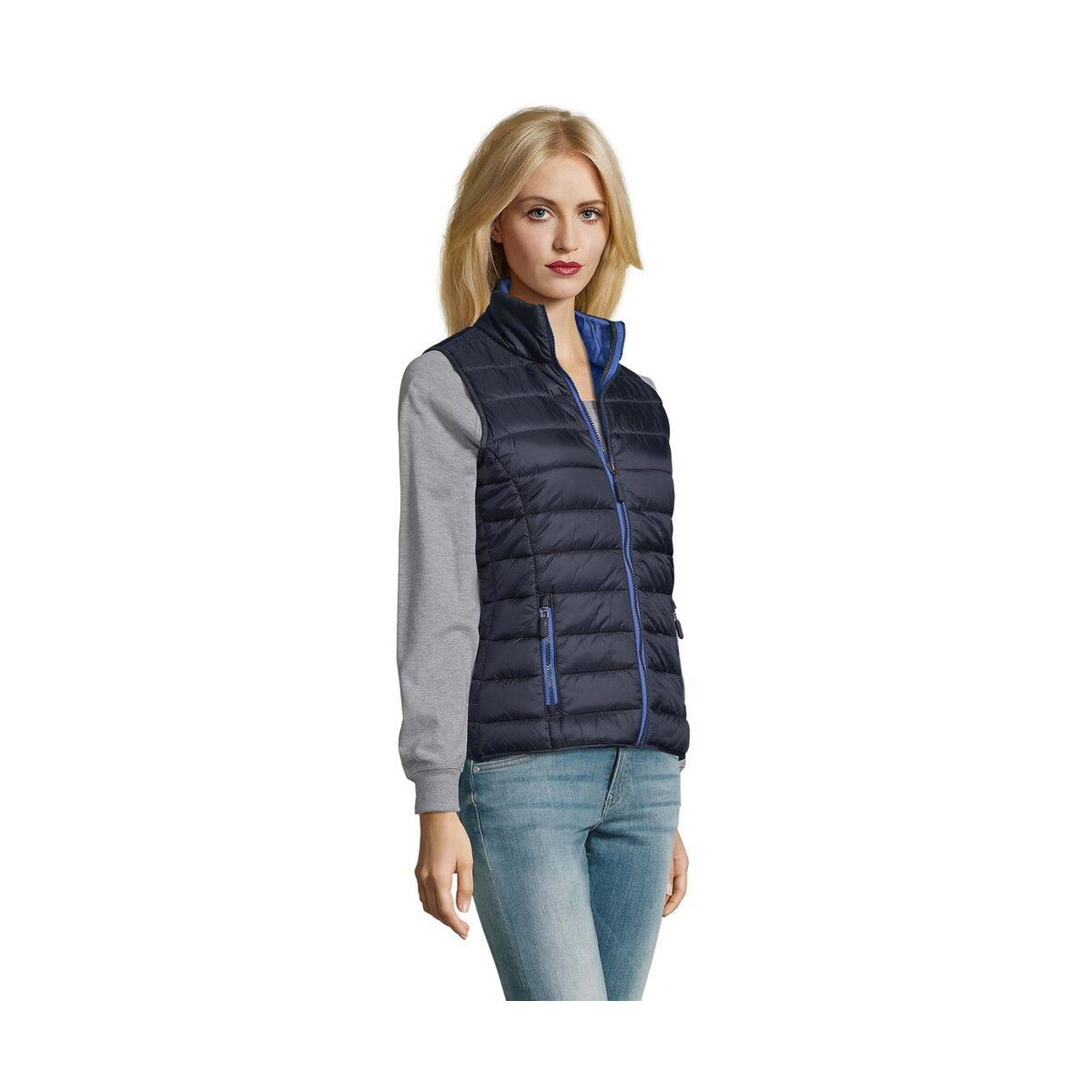 Bezrękawniki z logo – wave damska kamizelka 180g wave women s01437-ny-side WAVE Damska kamizelka 180g WAVE WOMEN s01437-ny-side