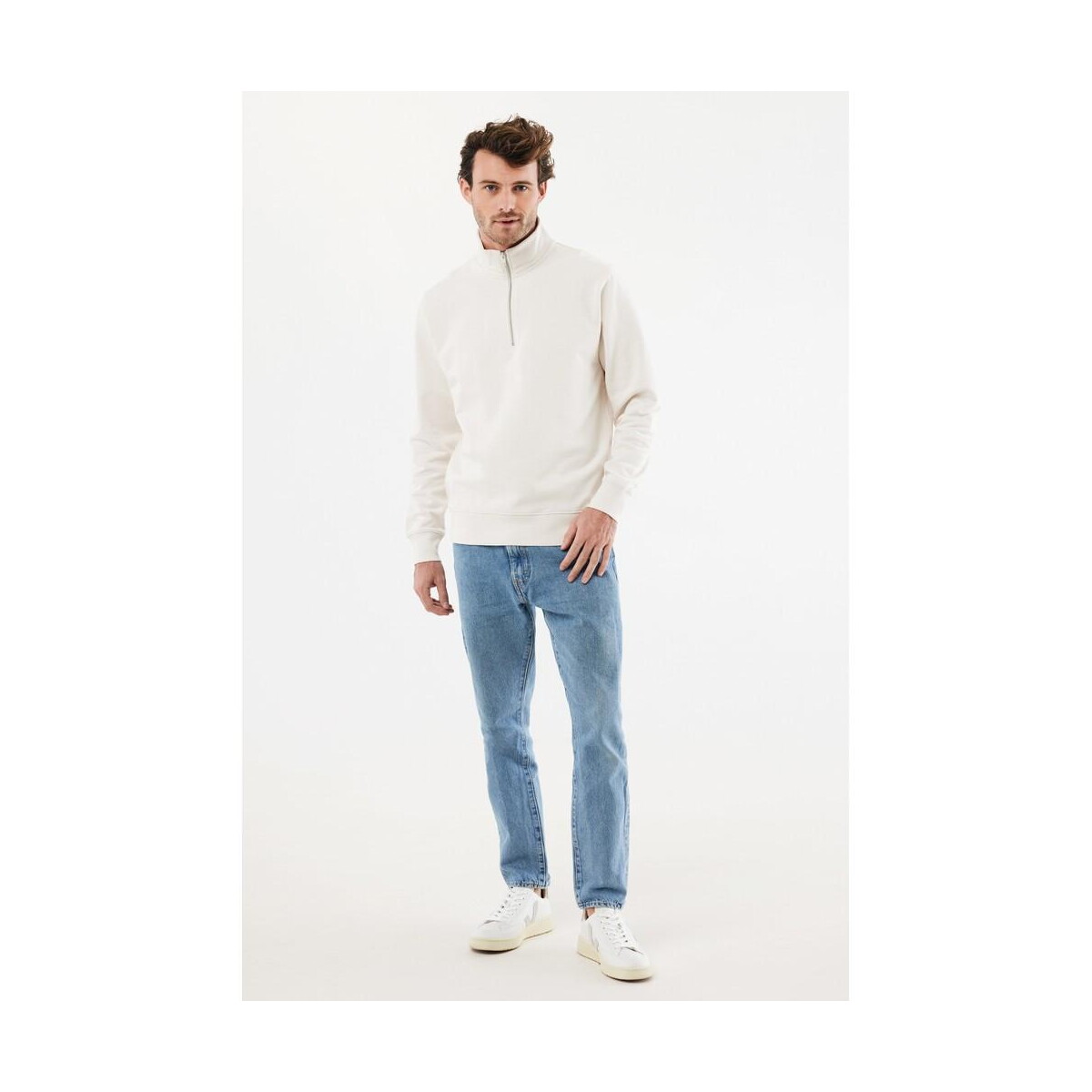 Bluzy z logo – bluza iqoniq elgon z bawełny z recyklingu T9601.040__F_250 Bluza Iqoniq Elgon z bawełny z recyklingu T9601.040__F_250