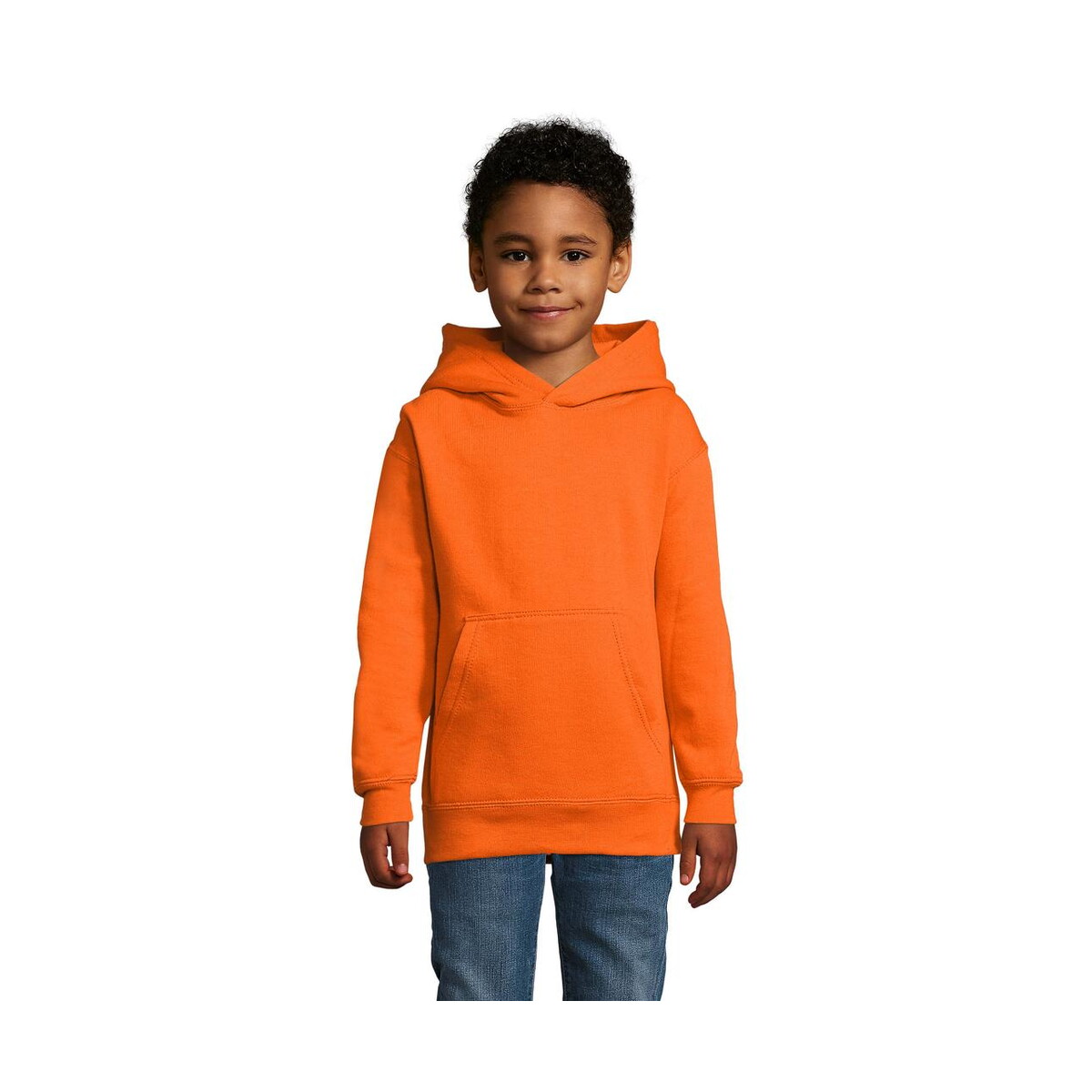 Bluzy z logo – bluza z kapturem slam kids slam kids s13255-or Bluza z kapturem SLAM KIDS SLAM KIDS s13255-or