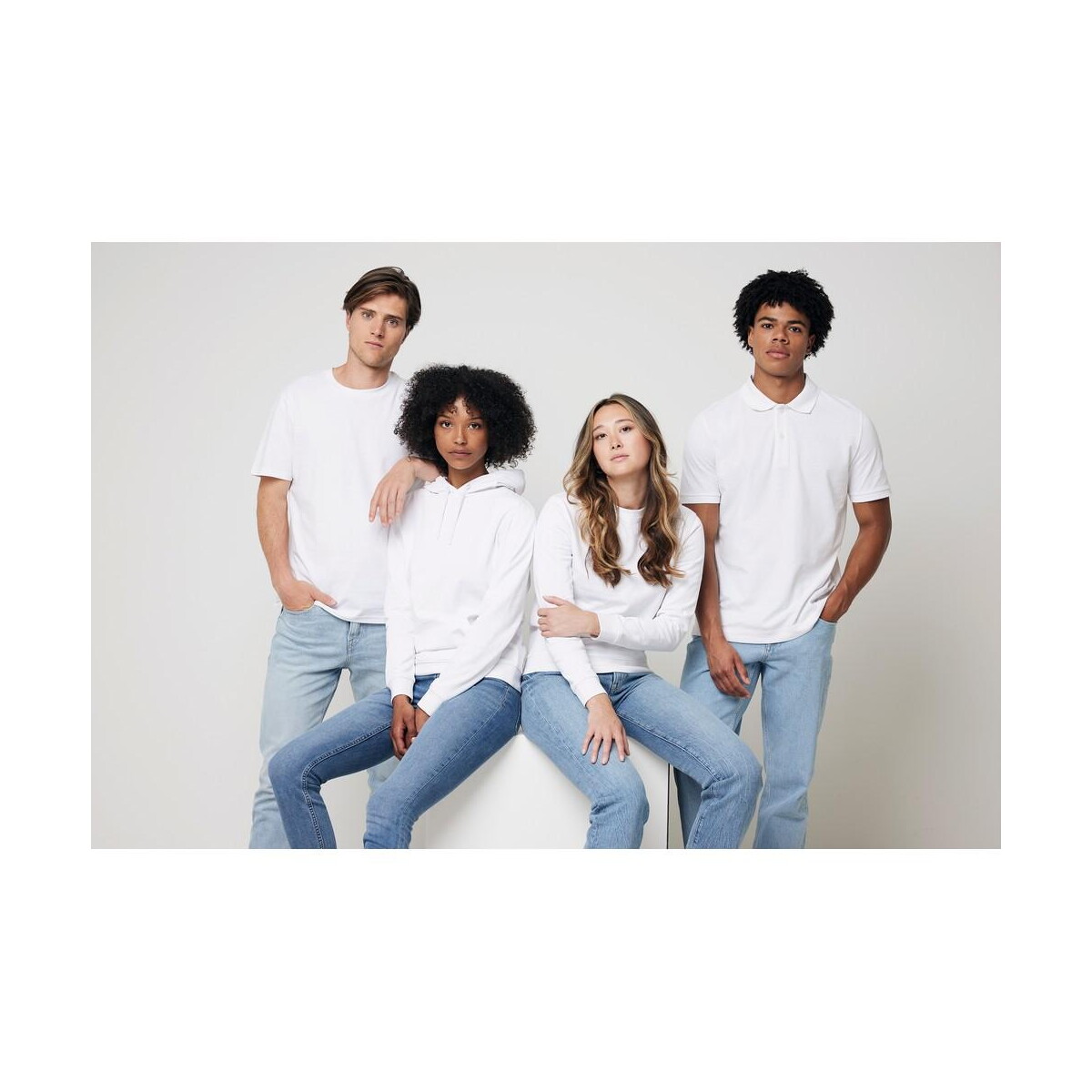 Bluzy z logo – bluza z kapturem z bawełny z recyklingu iqoniq jasper T9400.004.L__G_301 Bluza z kapturem z bawełny z recyklingu Iqoniq Jasper T9400.004.L__G_301