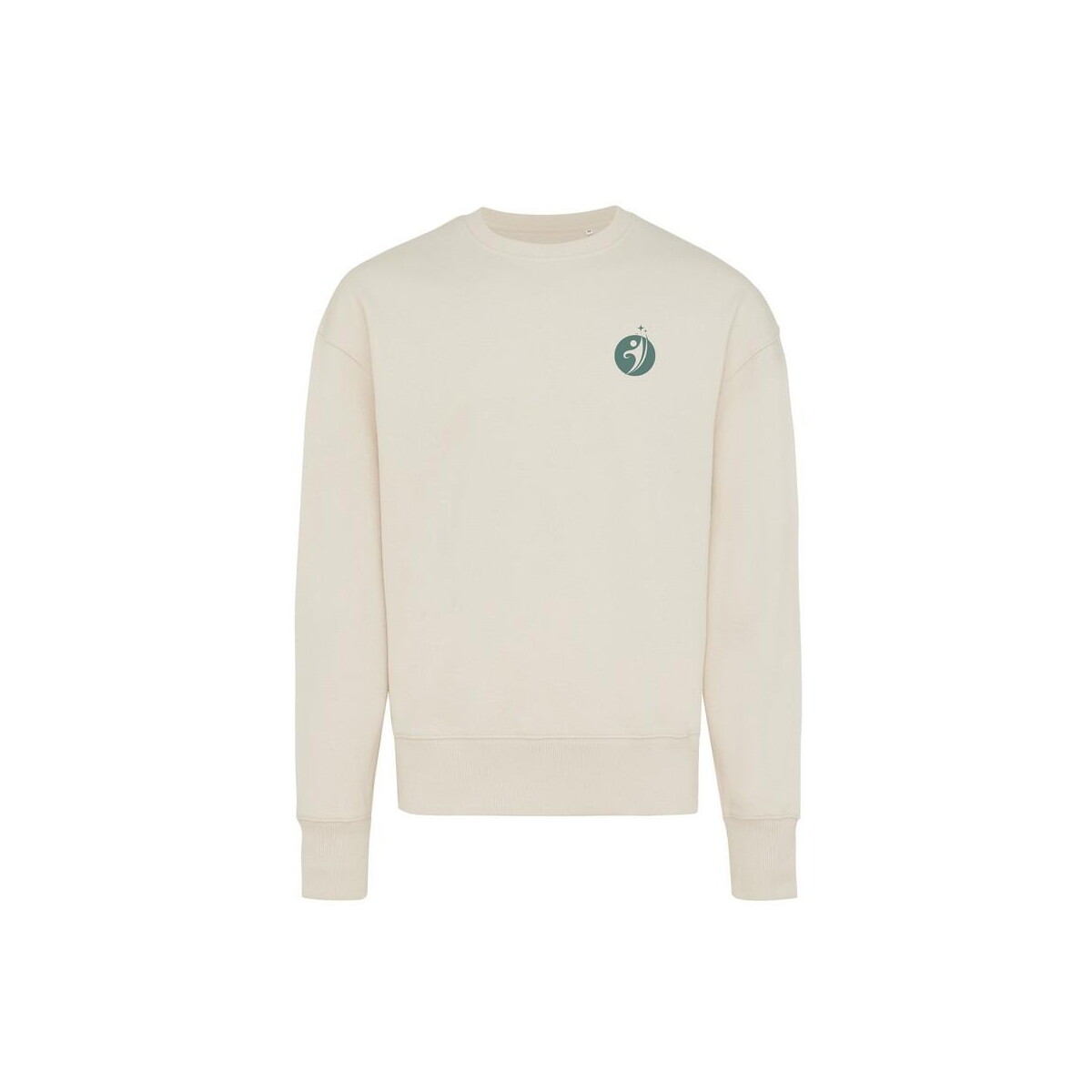 Bluzy z logo – luźna bluza z bawełny z recyklingu iqoniq kruger T9302.018.L__D_100 Luźna bluza z bawełny z recyklingu Iqoniq Kruger T9302.018.L__D_100