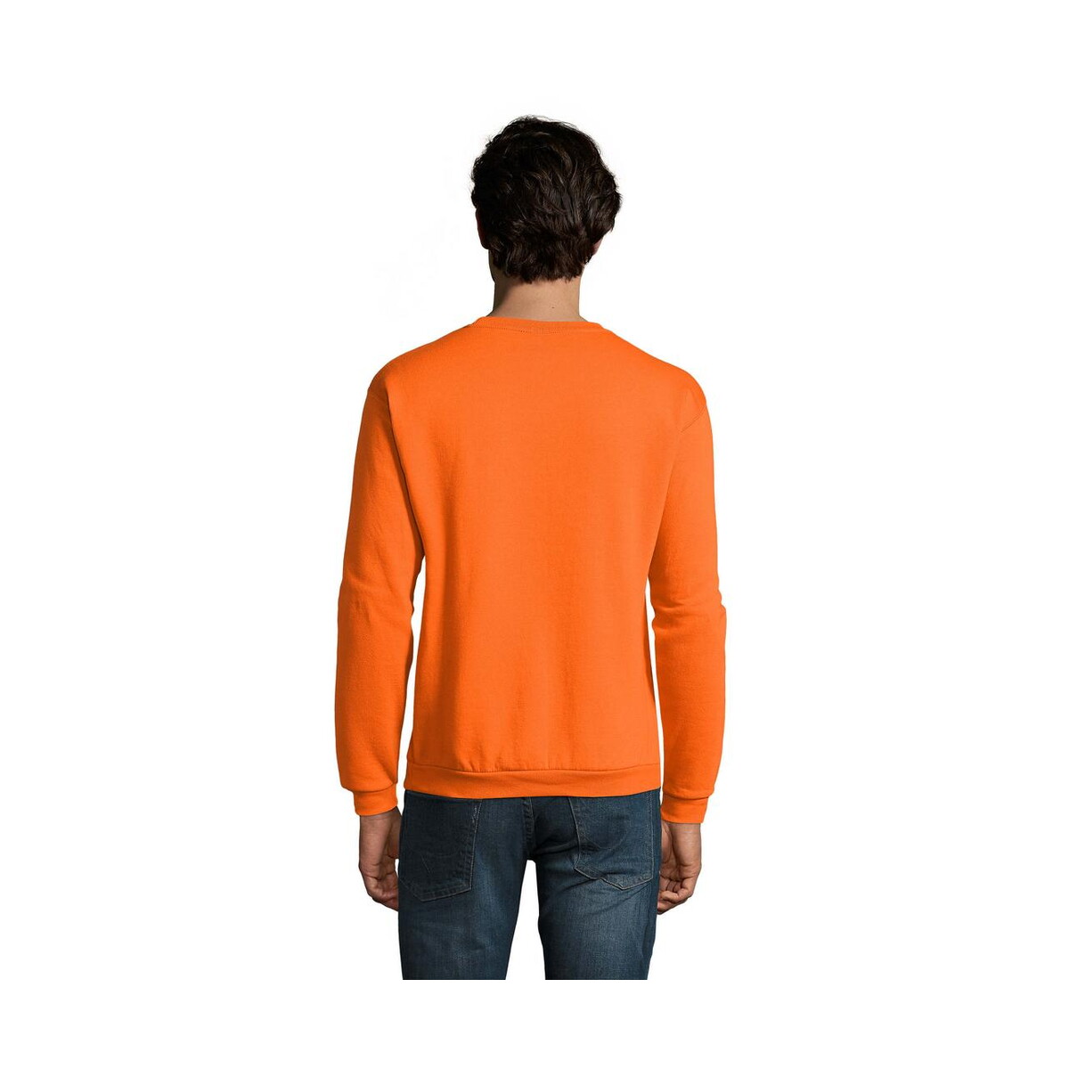 Bluzy z logo – spider męska bluza 260g spider s01168-or-back SPIDER Męska bluza 260g SPIDER s01168-or-back