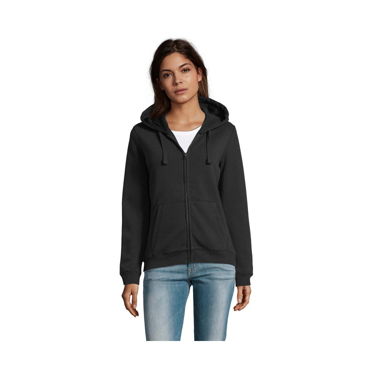 Bluzy z logo – spike hood damskie 280gr spike women s03106-bk SPIKE HOOD Damskie 280gr SPIKE WOMEN s03106-bk