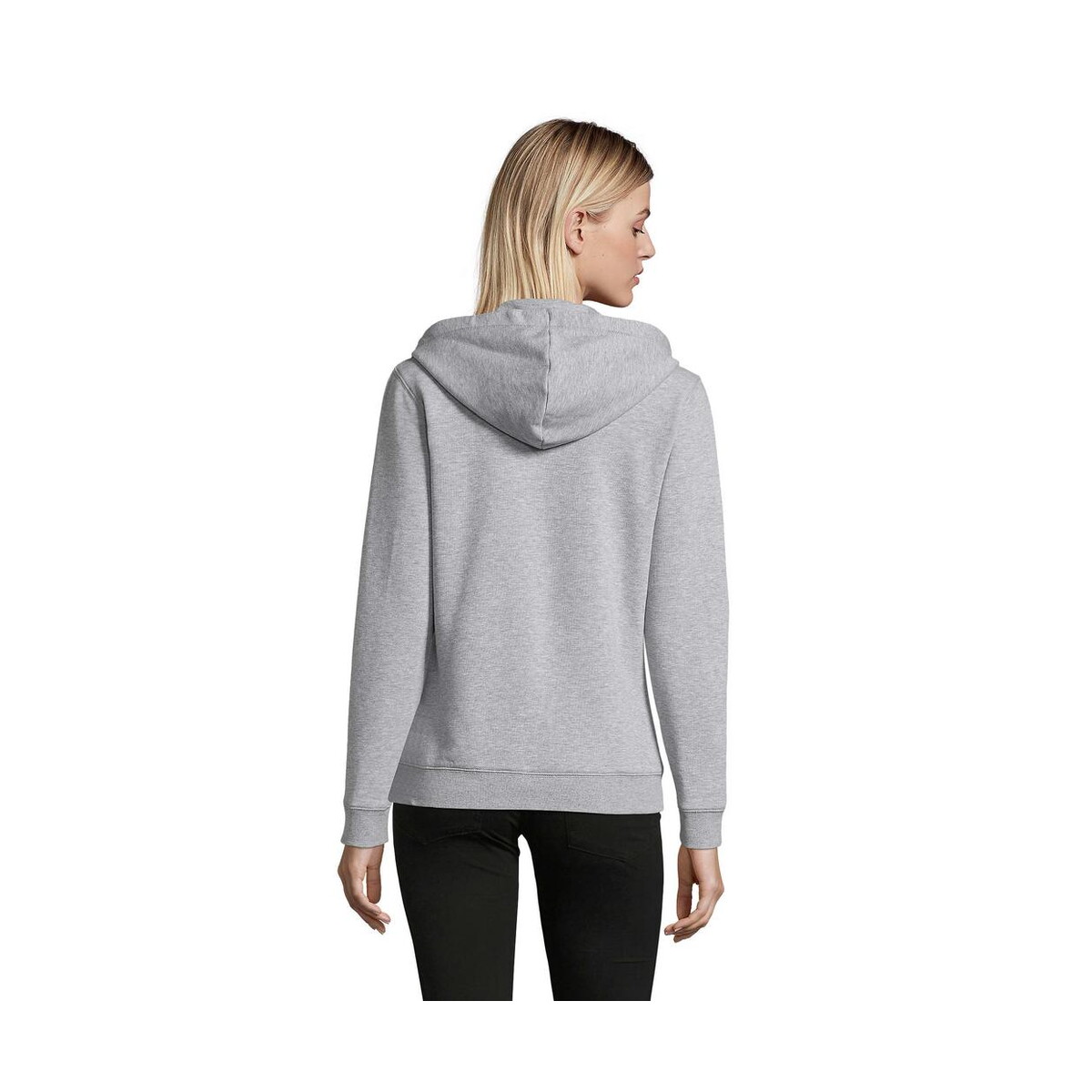 Bluzy z logo – spike hood damskie 280gr spike women s03106-gy-back SPIKE HOOD Damskie 280gr SPIKE WOMEN s03106-gy-back