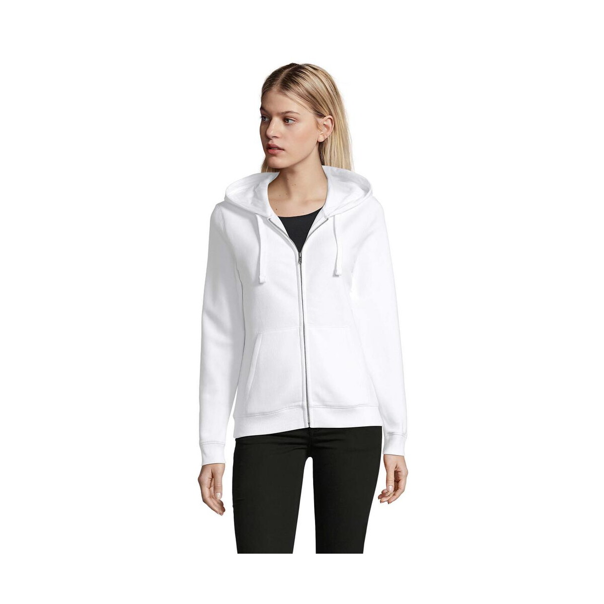 Bluzy z logo – spike hood damskie 280gr spike women s03106-wh SPIKE HOOD Damskie 280gr SPIKE WOMEN s03106-wh