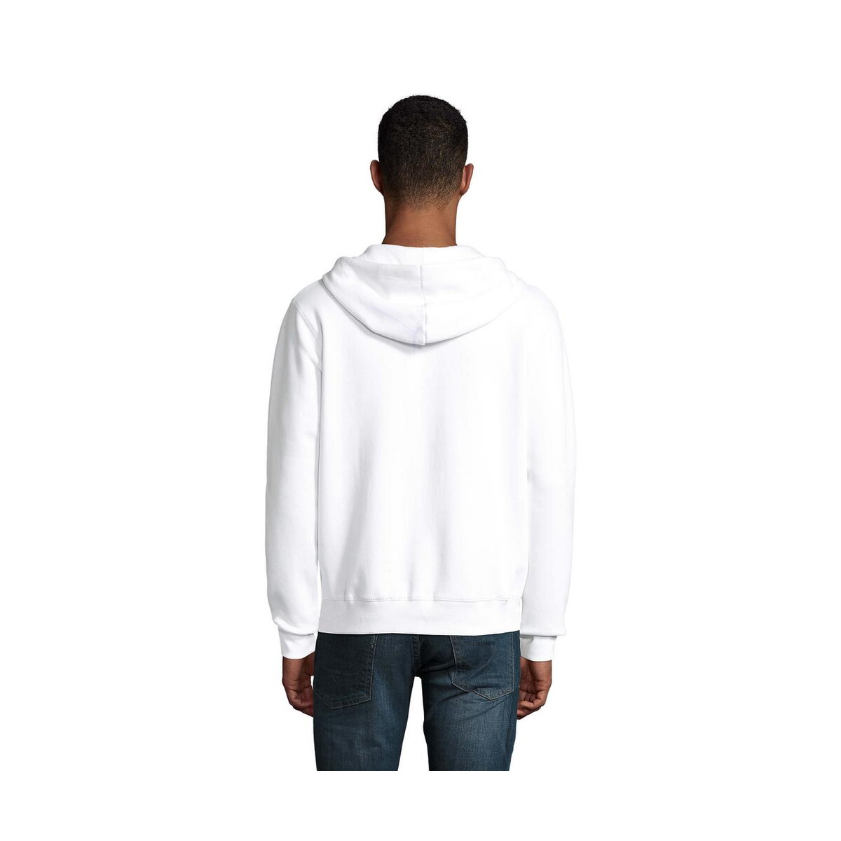 Bluzy z logo – spike hood męskie 280gr spike men s03105-wh-back SPIKE HOOD Męskie 280gr SPIKE MEN s03105-wh-back