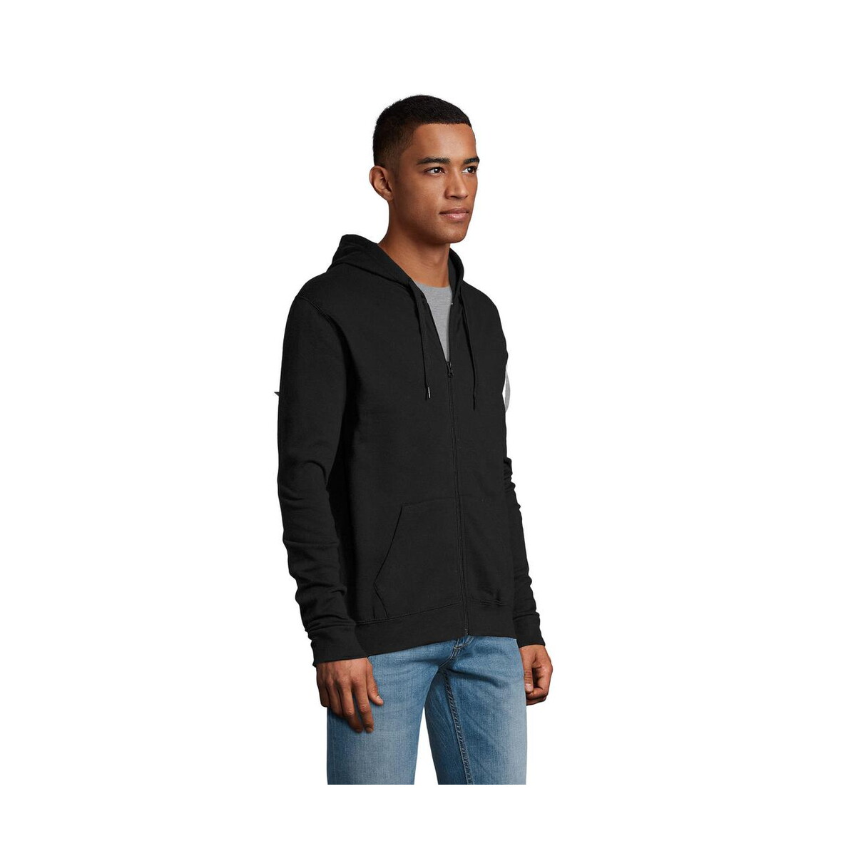 Bluzy z logo – stone uni hoodie 260g stone s01714-bk-side STONE UNI HOODIE 260g STONE s01714-bk-side
