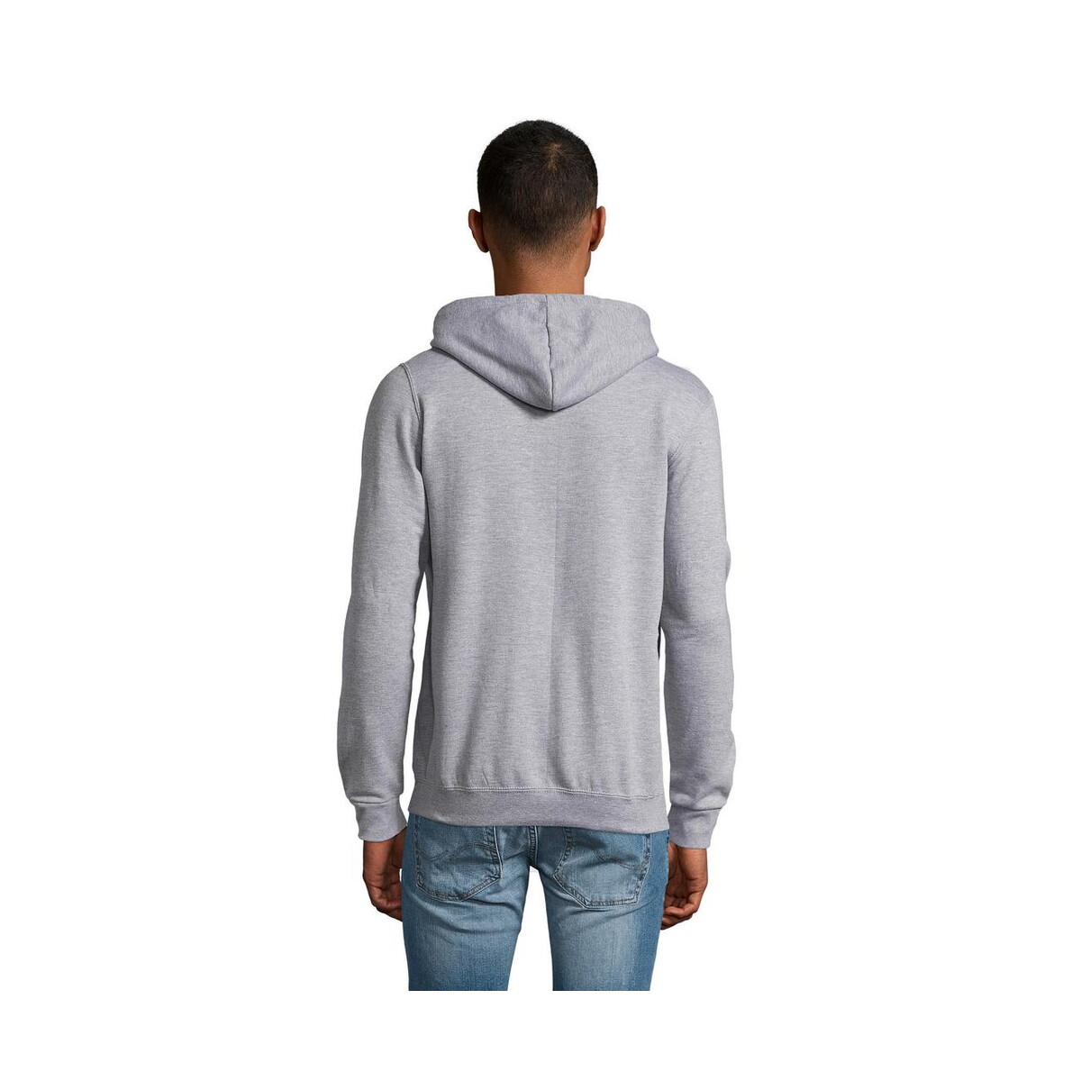 Bluzy z logo – stone uni hoodie 260g stone s01714-gy-back STONE UNI HOODIE 260g STONE s01714-gy-back