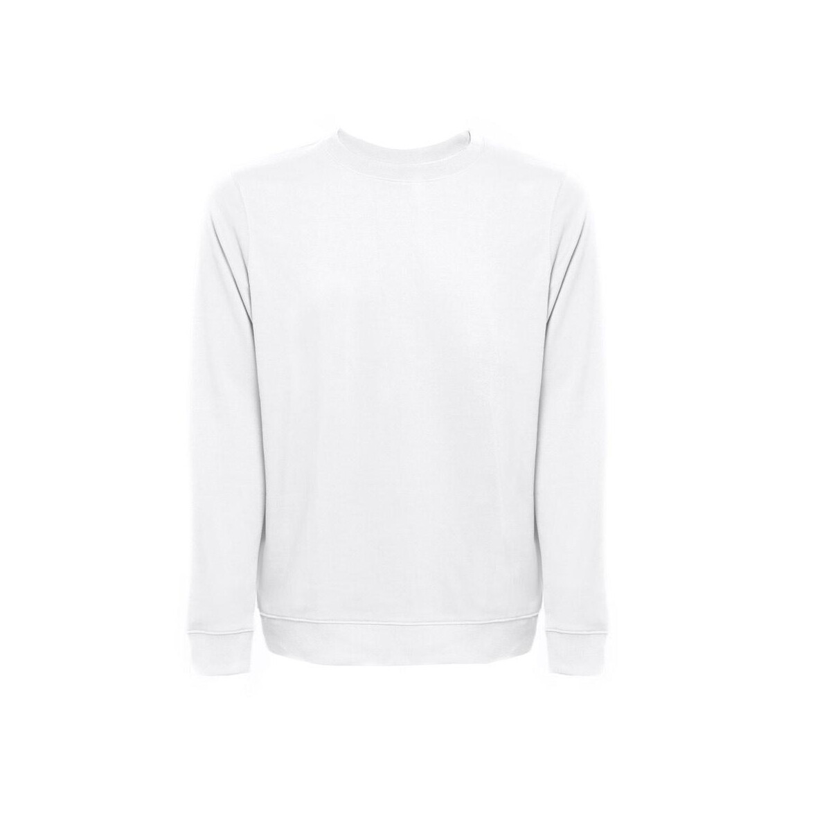 Bluzy z logo – thc colombo wh. bluza (unisex) z włoskiej frotte bez zapięcia. kolor biały 30265_106 THC COLOMBO WH. Bluza (unisex) z włoskiej frotte bez zapięcia. Kolor biały 30265_106