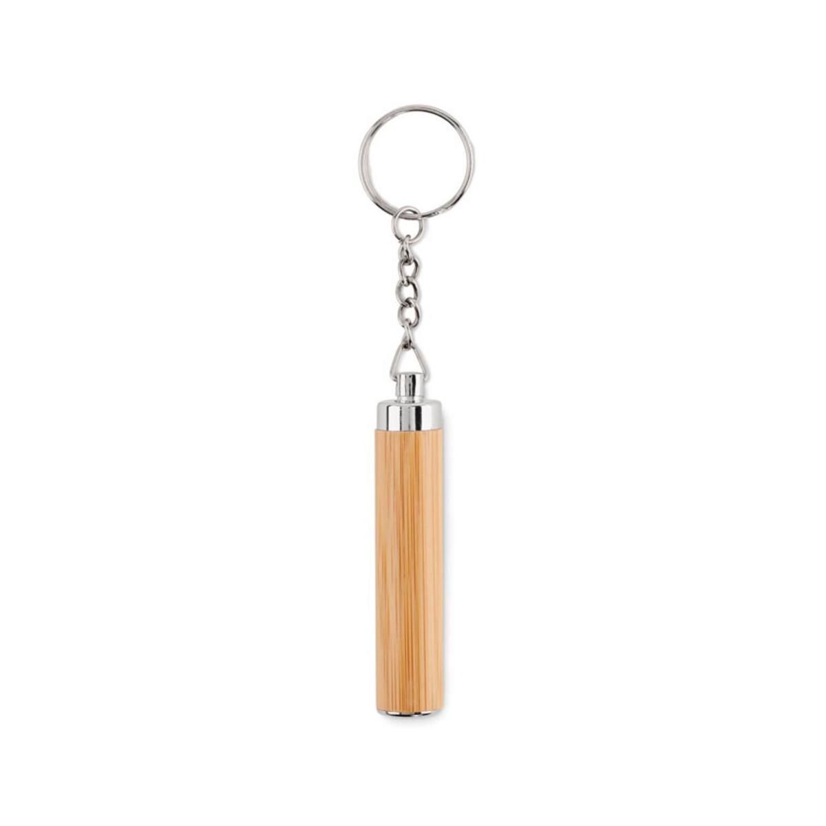 Breloki latarki z logo – bambusowa latarka z brelokiem pianti mo6894-40-side Bambusowa latarka z brelokiem PIANTI mo6894-40-side