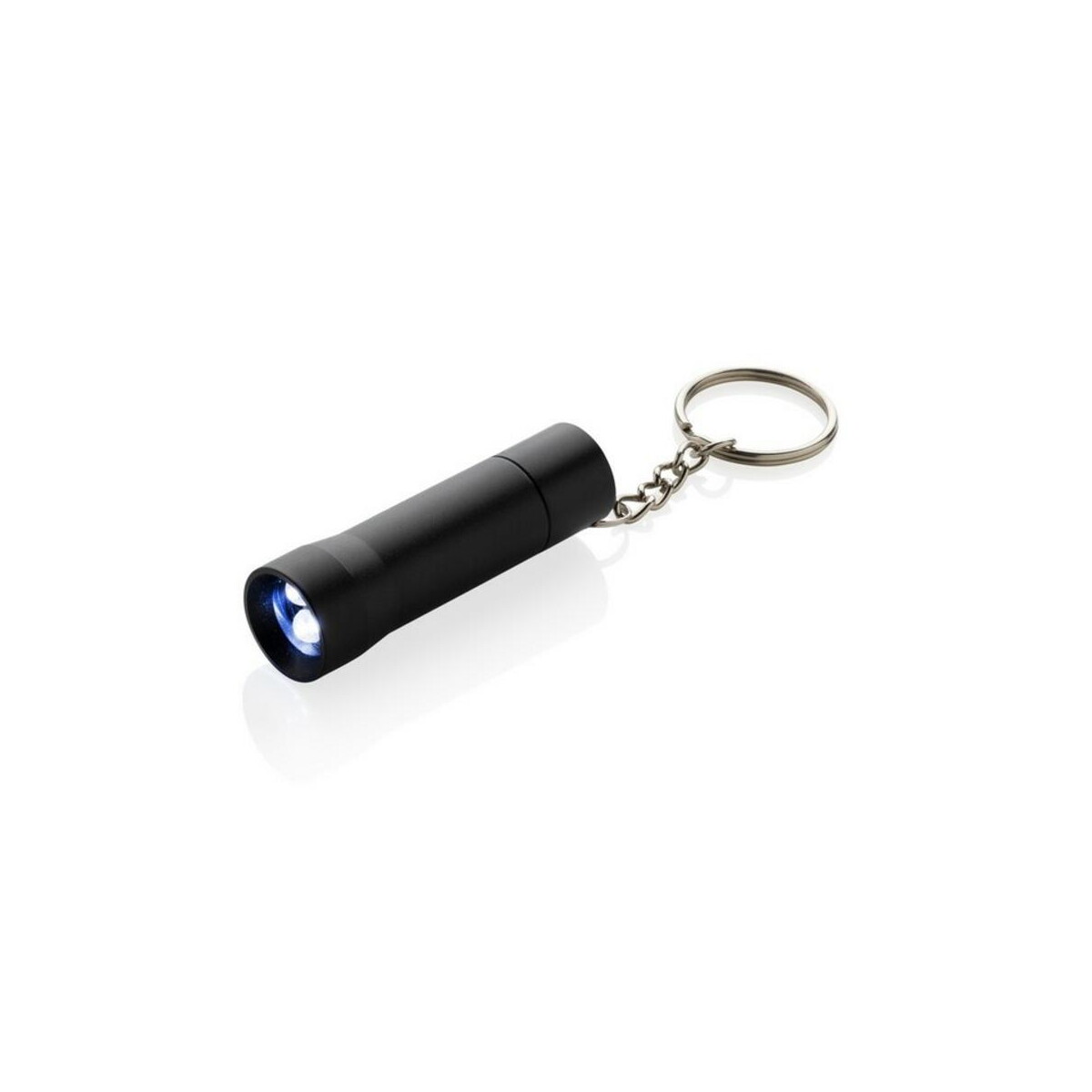 Breloki latarki z logo – brelok do kluczy z aluminium z recyklingu, latarka flash P514.0401__B_1 Brelok do kluczy z aluminium z recyklingu, latarka Flash P514.0401__B_1