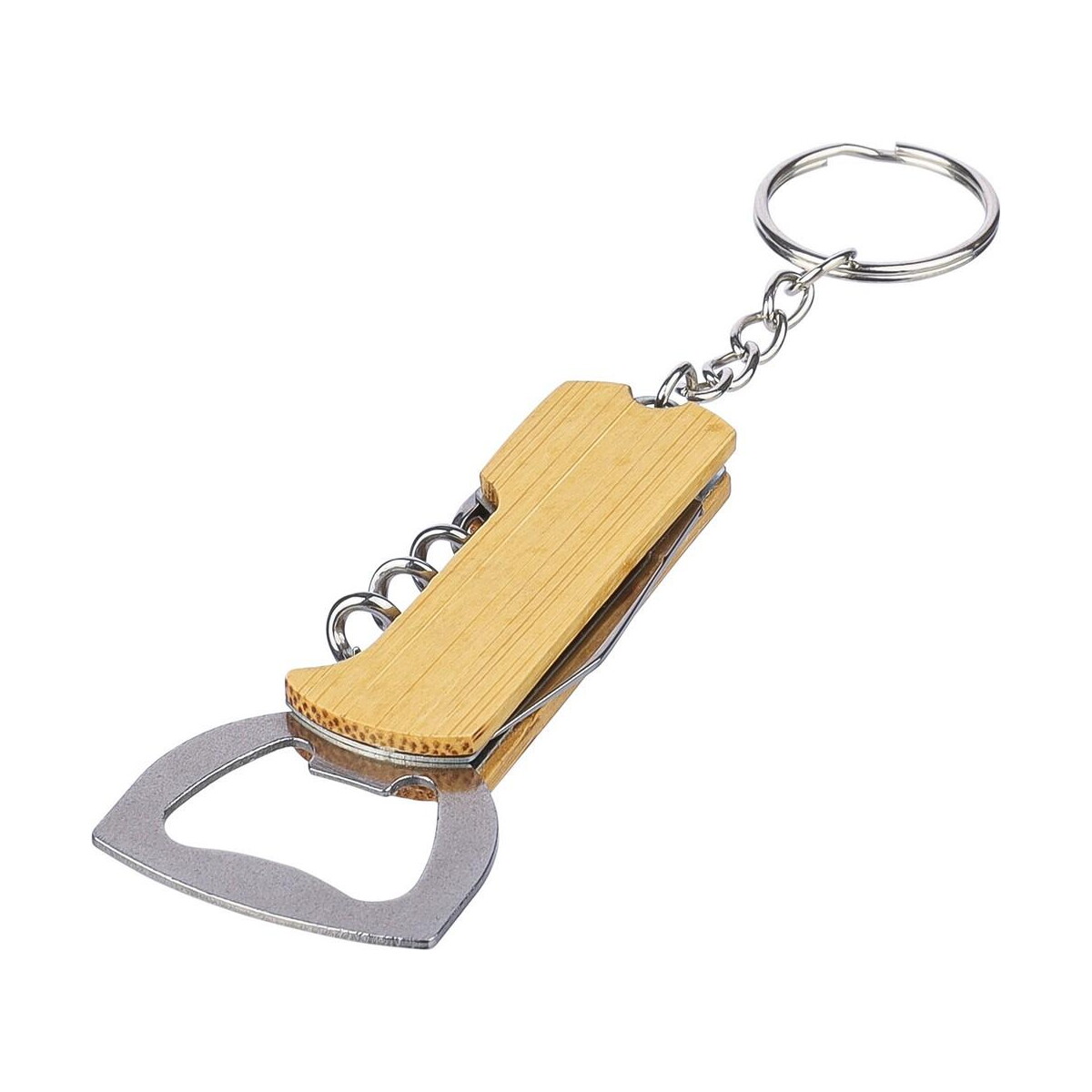 Breloki wielofunkcyjne z logo – bambusowy brelok do kluczy 3 w 1 VA418-16_AAA02 Bambusowy brelok do kluczy 3 w 1 VA418-16_AAA02
