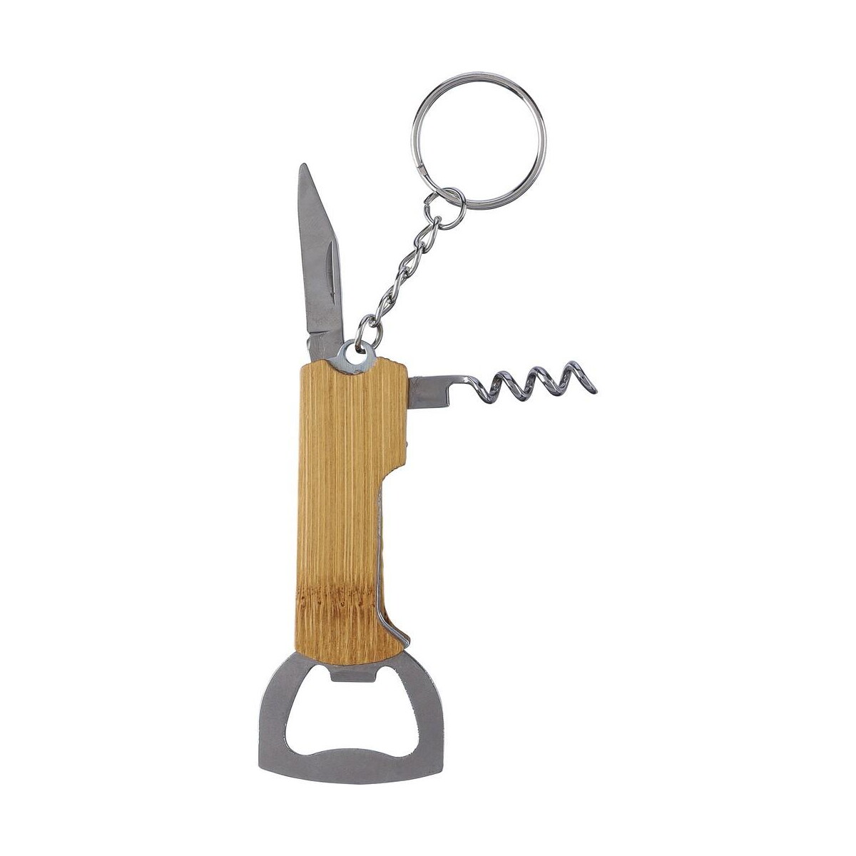 Breloki wielofunkcyjne z logo – bambusowy brelok do kluczy 3 w 1 VA418-16_AAB01 Bambusowy brelok do kluczy 3 w 1 VA418-16_AAB01