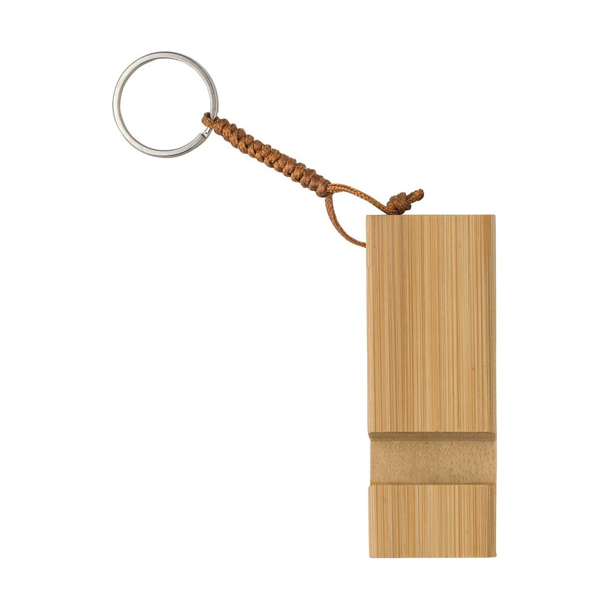 Breloki wielofunkcyjne z logo – bambusowy brelok do kluczy, stojak na telefon V0282-16_AAA03 Bambusowy brelok do kluczy, stojak na telefon V0282-16_AAA03