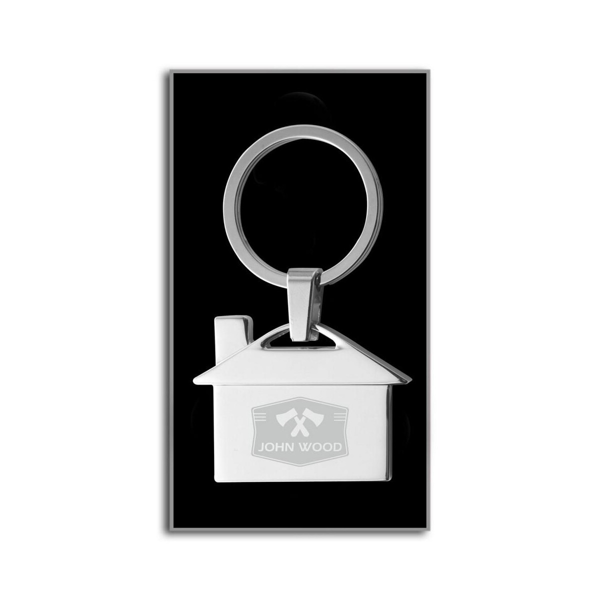 Breloki wielofunkcyjne z logo – brelok do kluczy „domek” V2084.A-32_ILG01 Brelok do kluczy