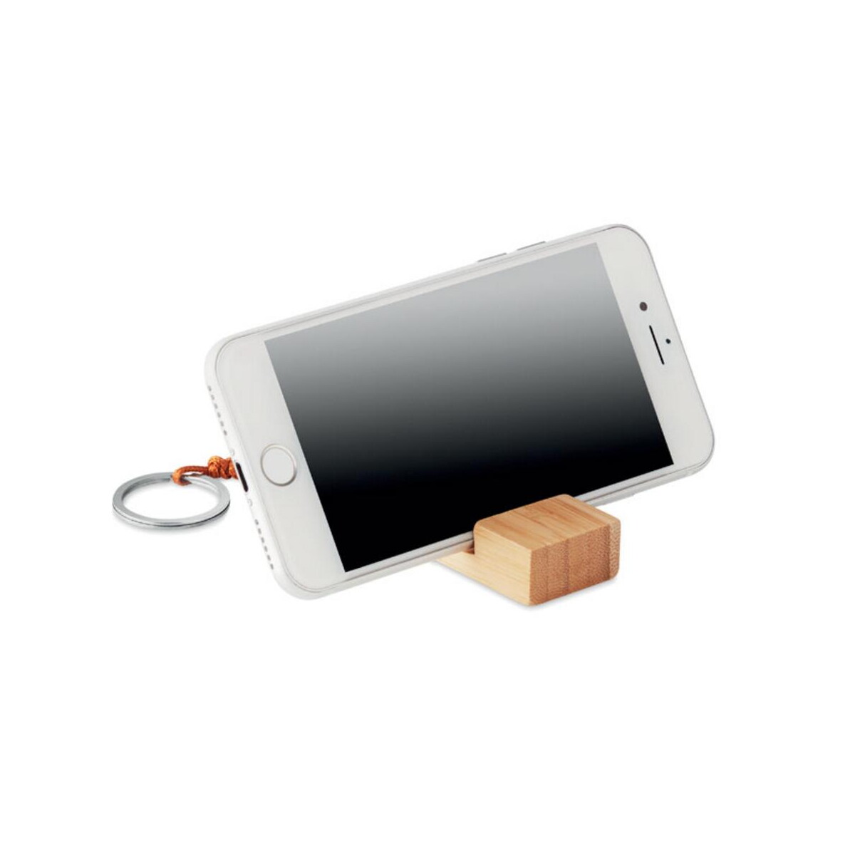 Breloki wielofunkcyjne z logo – brelok i podstawka na smartfon trineu mo9743-40-top Brelok i podstawka na smartfon TRINEU mo9743-40-top