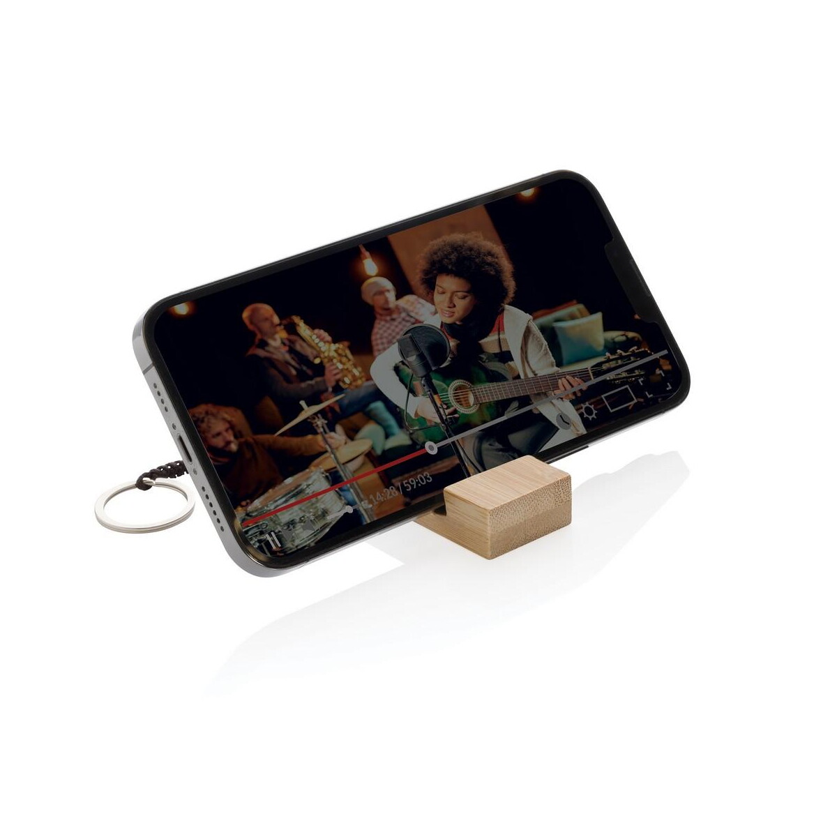 Breloki wielofunkcyjne z logo – brelok, stojak na telefon P301.3809__B_3 Brelok, stojak na telefon P301.3809__B_3