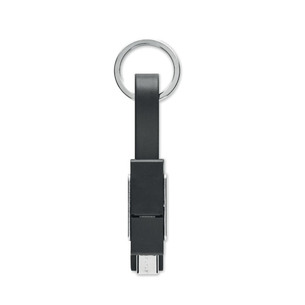 Breloki wielofunkcyjne z logo – brelok z kablem ładującym 4w1 key c mo6820-03-side Brelok z kablem ładującym 4w1 KEY C mo6820-03-side