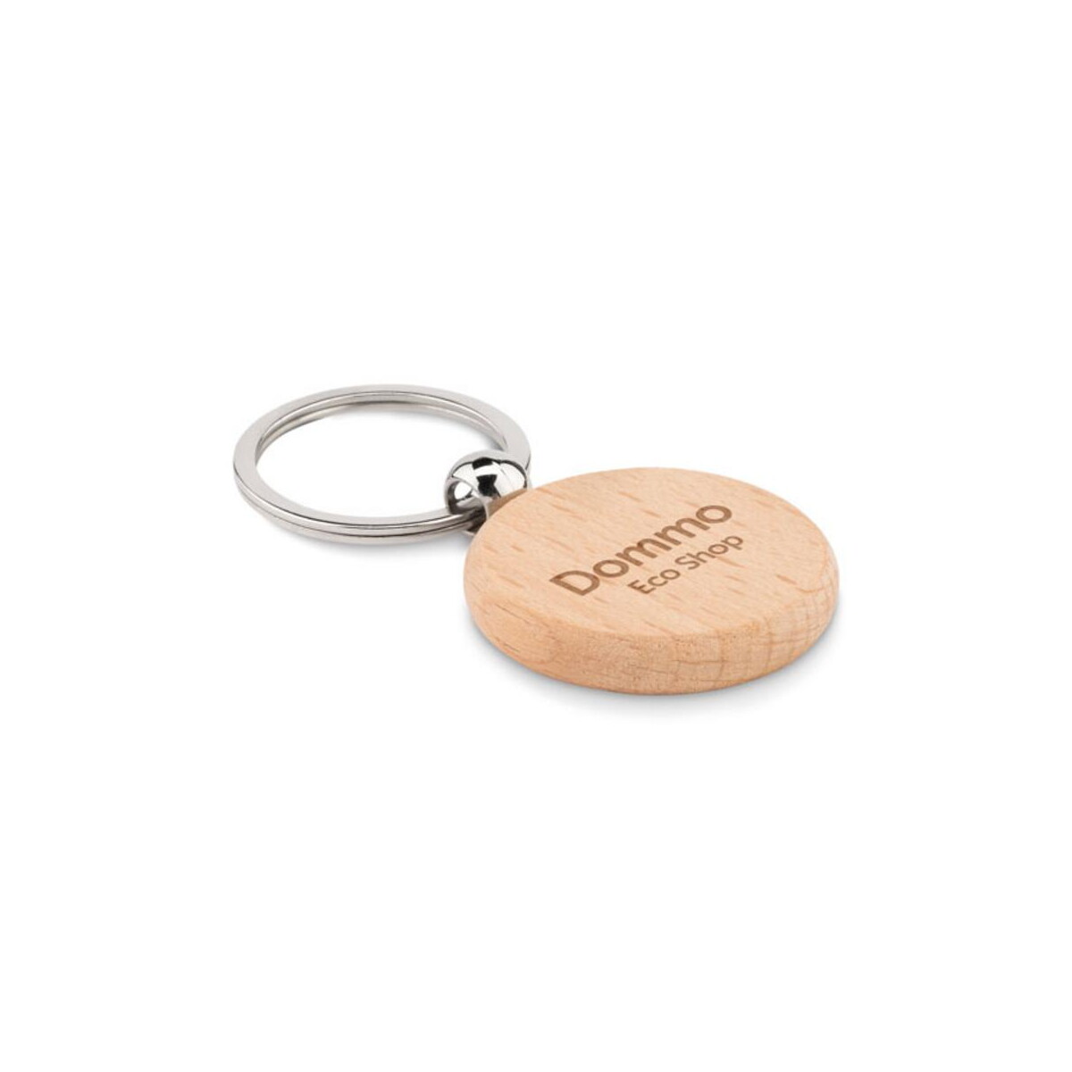 Breloki wielofunkcyjne z logo – okrągły drewniany brelok toty wood mo9773-40-print Okrągły drewniany brelok TOTY WOOD mo9773-40-print