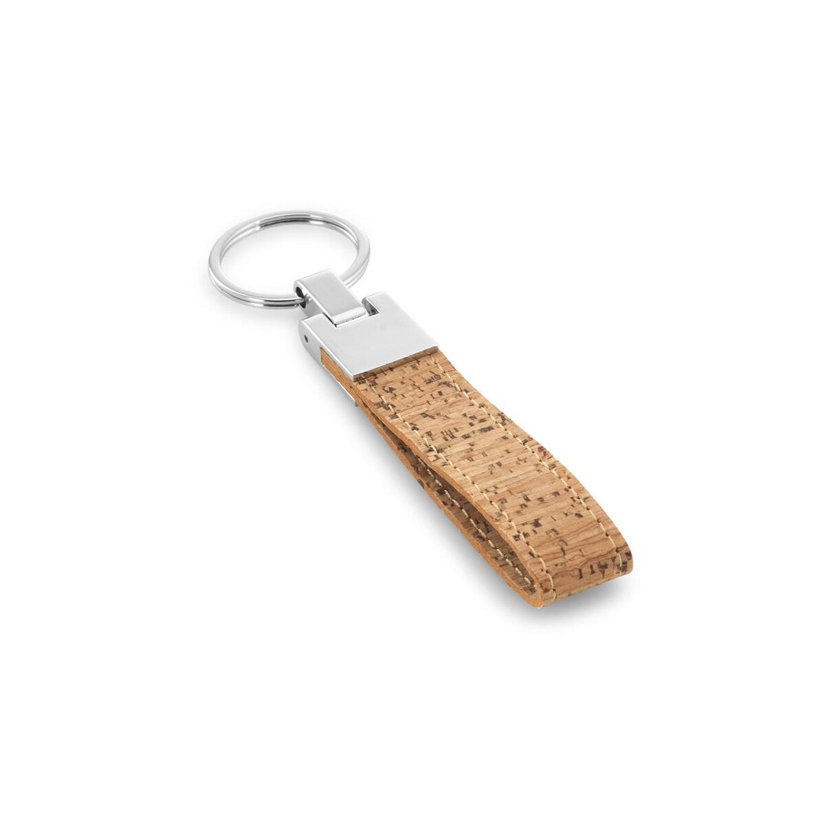 Breloki z żetonem z logo – corks. brelok wykonany z korka i metalu 93145_160 CORKS. Brelok wykonany z korka i metalu 93145_160
