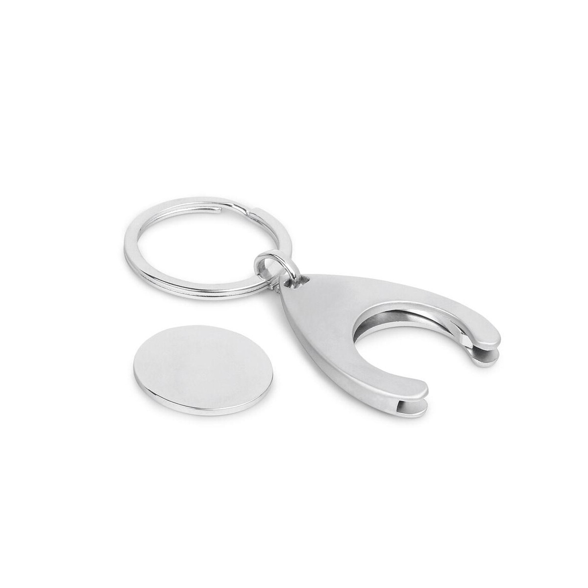 Breloki z żetonem z logo – porthos. metalowy brelok 93399_127-c PORTHOS. Metalowy brelok 93399_127-c