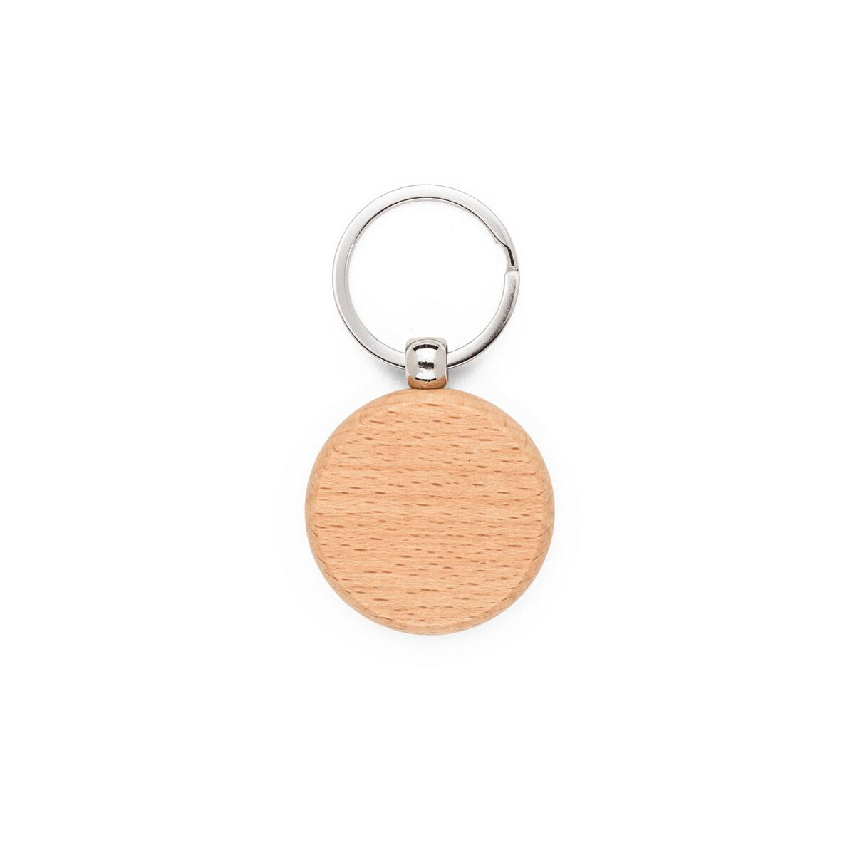 Breloki z żetonem z logo – stewie round. okrągły brelok z drewna bukowego 95094_160-a STEWIE ROUND. Okrągły brelok z drewna bukowego 95094_160-a