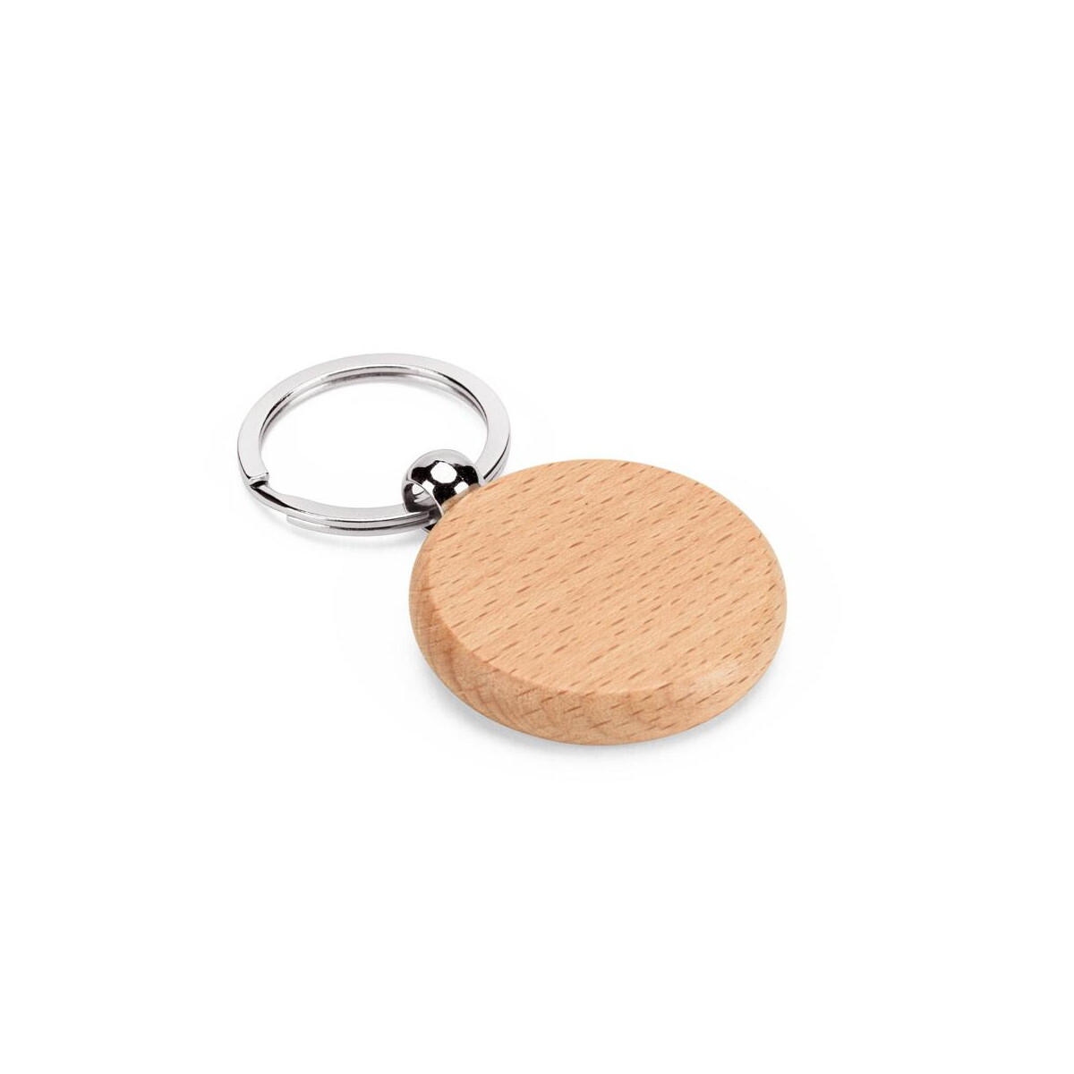 Breloki z żetonem z logo – stewie round. okrągły brelok z drewna bukowego 95094_160 STEWIE ROUND. Okrągły brelok z drewna bukowego 95094_160