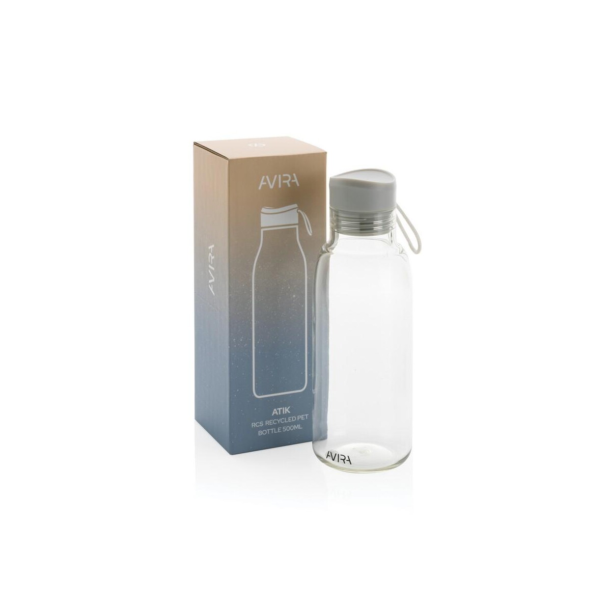 Butelki z logo – butelka sportowa 500 ml avira atik z rpet P438.030__P_500 Butelka sportowa 500 ml Avira Atik z RPET P438.030__P_500
