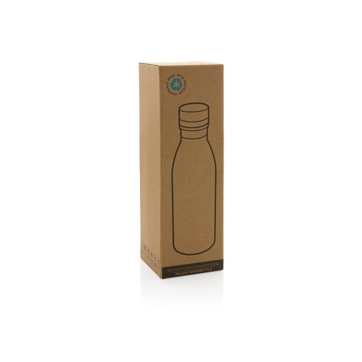 Butelki z logo – butelka sportowa 500 ml ze stali nierdzewnej z recyklingu P435.713__P_501 Butelka sportowa 500 ml ze stali nierdzewnej z recyklingu P435.713__P_501