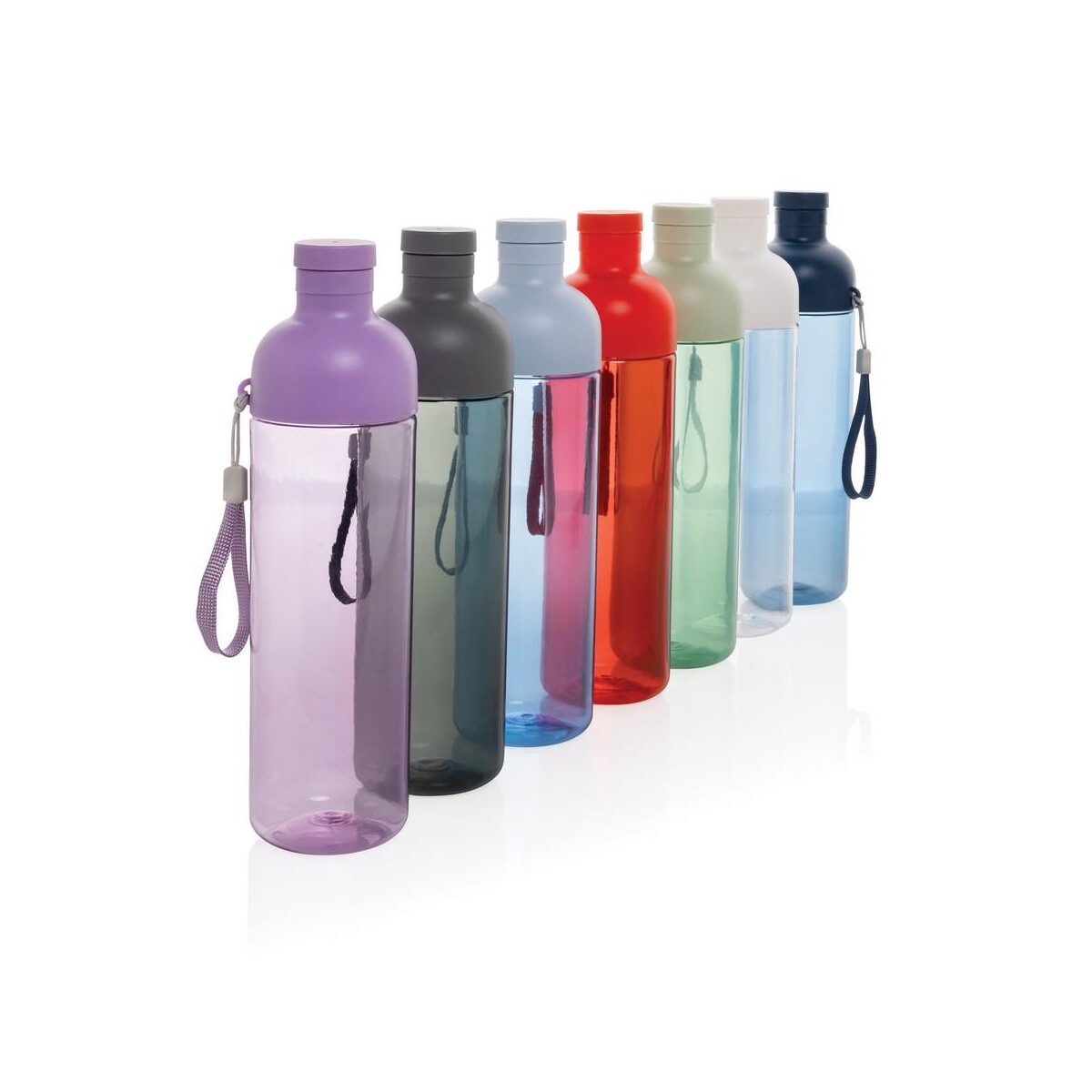 Butelki z logo – butelka sportowa 600 ml impact, rpet P437.013__G_300 Butelka sportowa 600 ml Impact, RPET P437.013__G_300