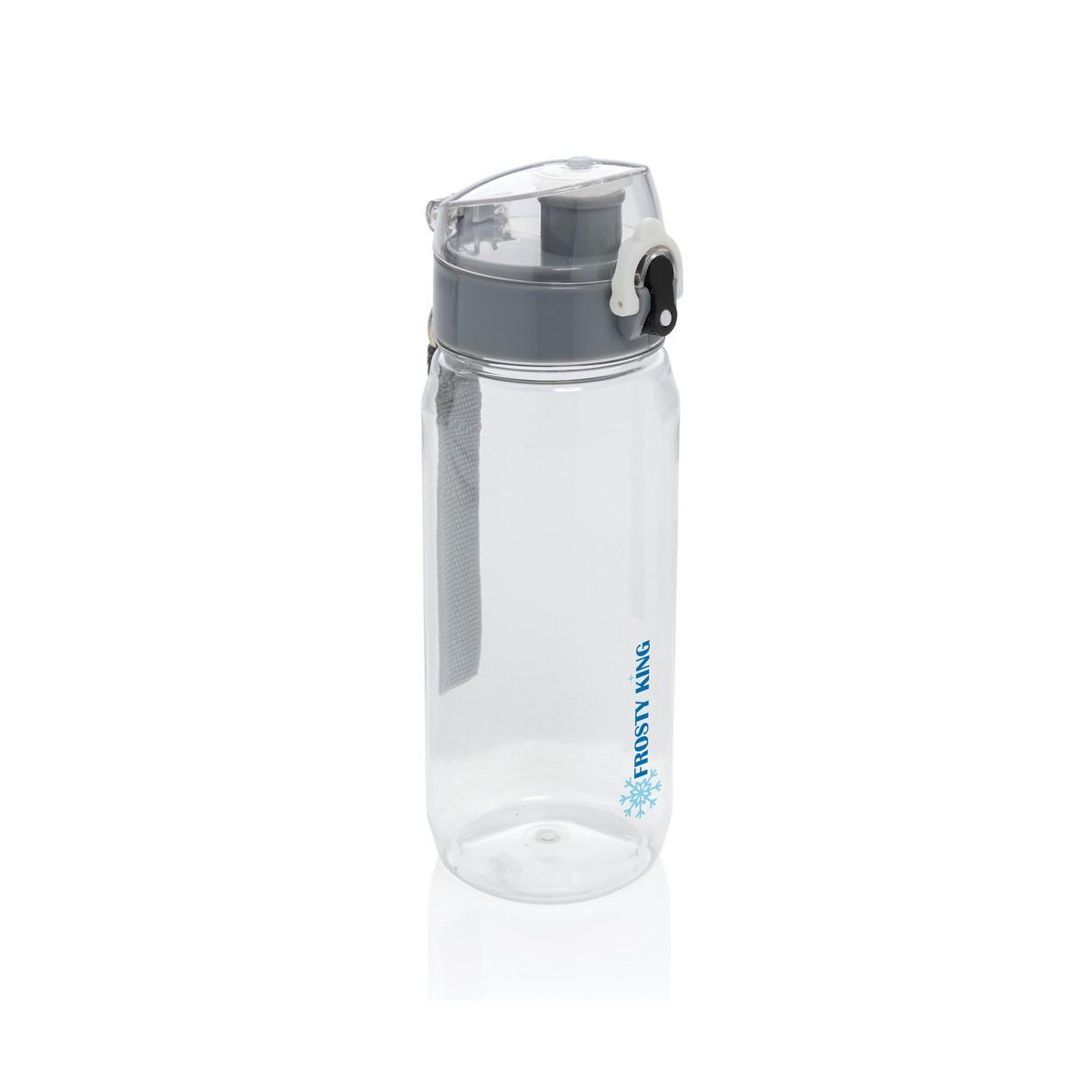 Butelki z logo – butelka sportowa 600 ml yide, rpet P437.000__D_100 Butelka sportowa 600 ml Yide, RPET P437.000__D_100