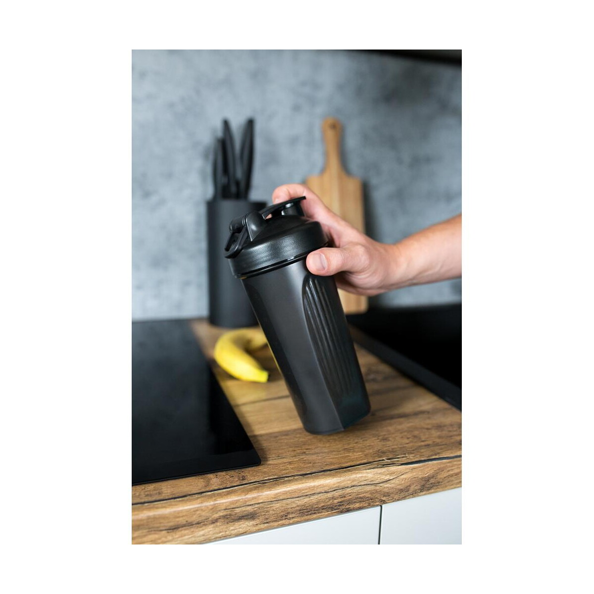 Butelki z logo – butelka sportowa 750 ml, shaker | urelles VA102_B Butelka sportowa 750 ml, shaker | Urelles VA102_B