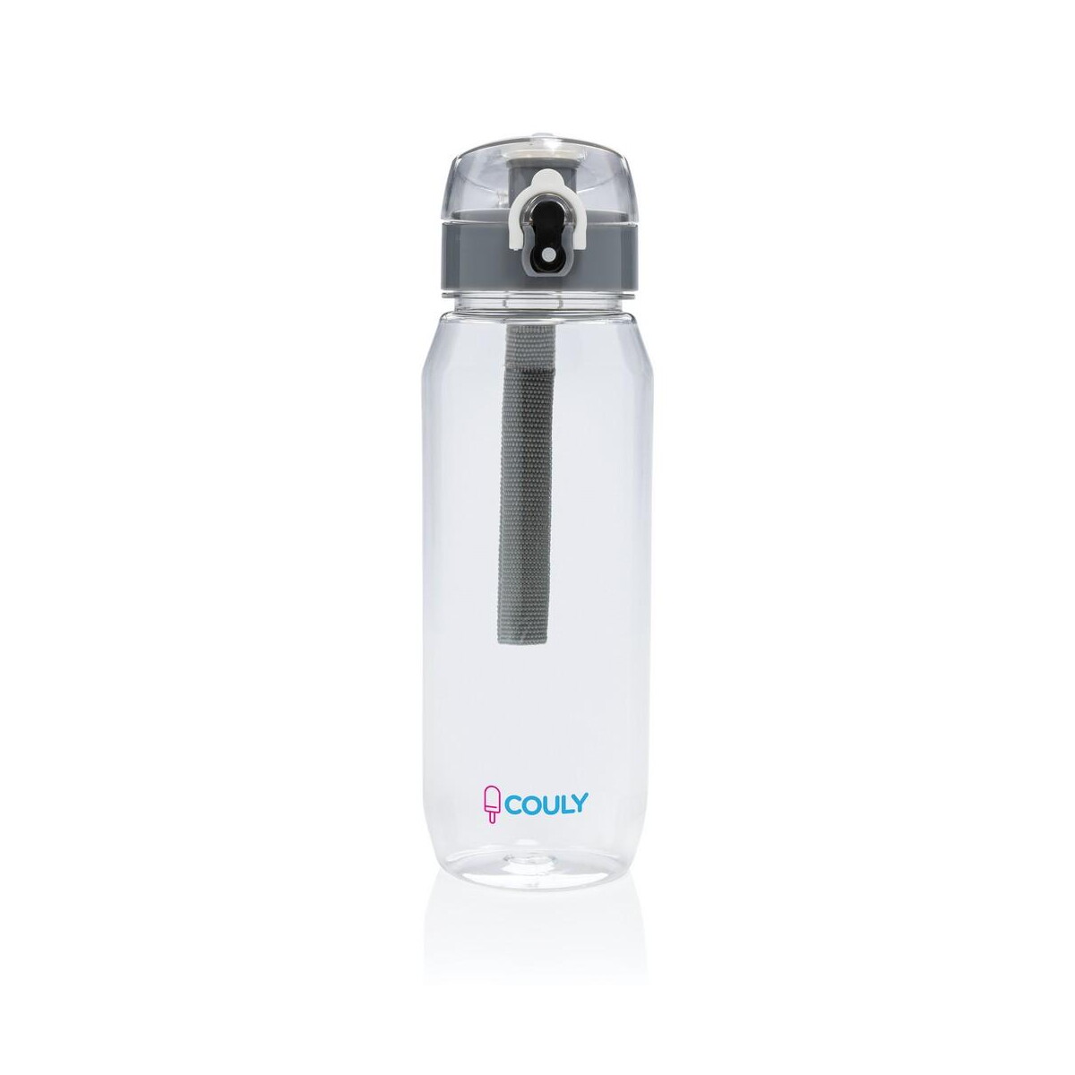 Butelki z logo – butelka sportowa 800 ml yide, rpet P437.020__D_100 Butelka sportowa 800 ml Yide, RPET P437.020__D_100